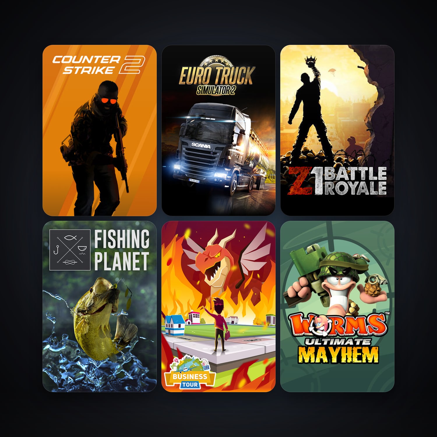 CS2 Prime + Worms Ultimate Mayhem, 8 games, clean — HabibiAccounts