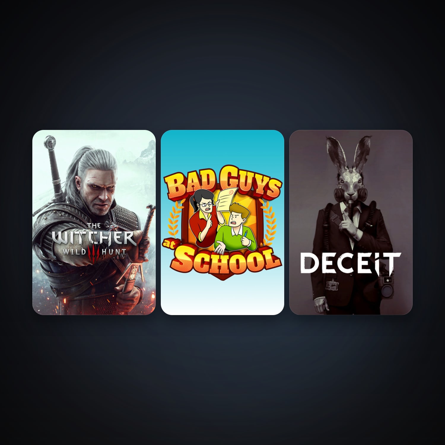 The Witcher 3: Wild Hunt + Deceit, 5 games, clean — HabibiAccounts