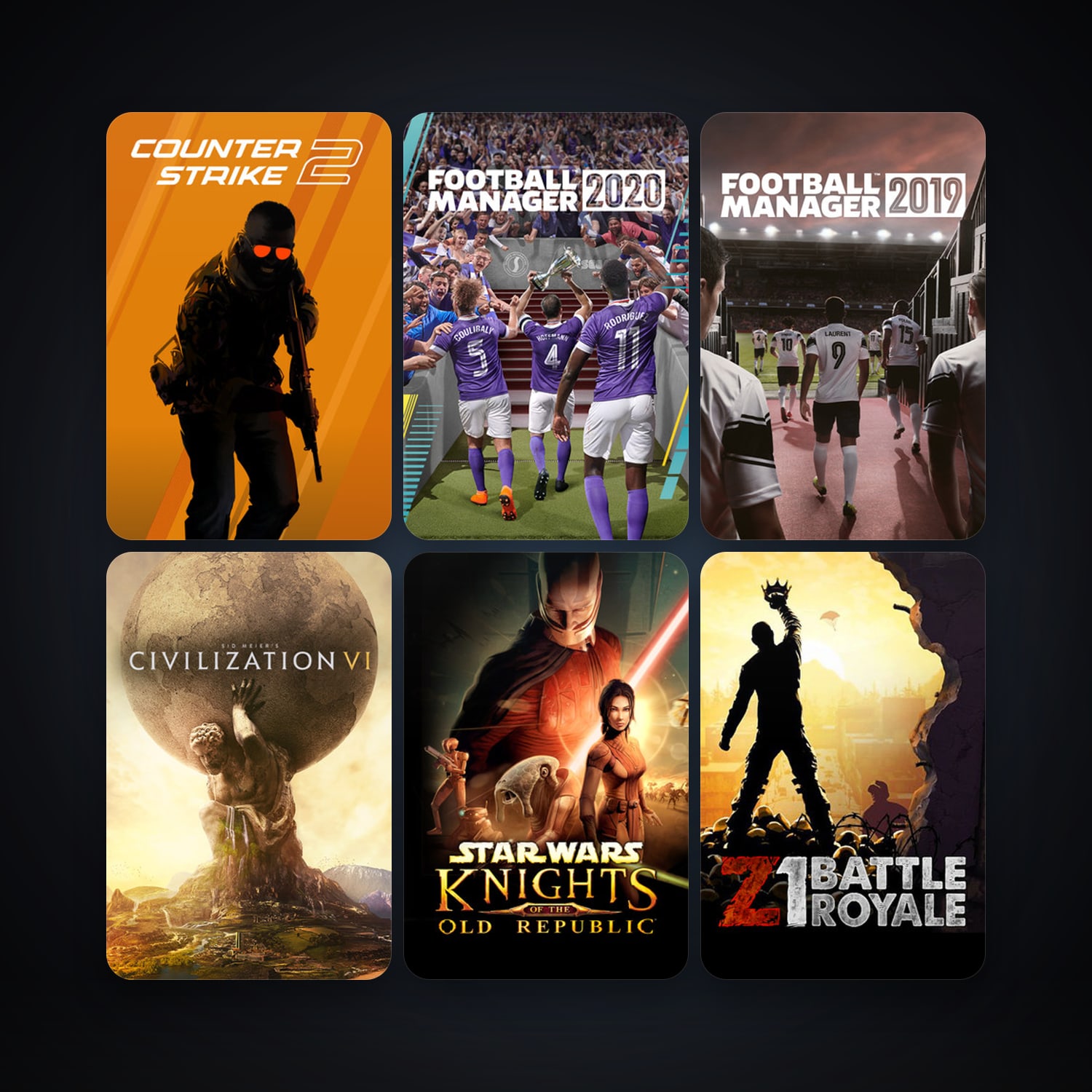 CS2 Prime + STAR WARS - Knights of the Old Republic, 11 games, clean — HabibiAccounts
