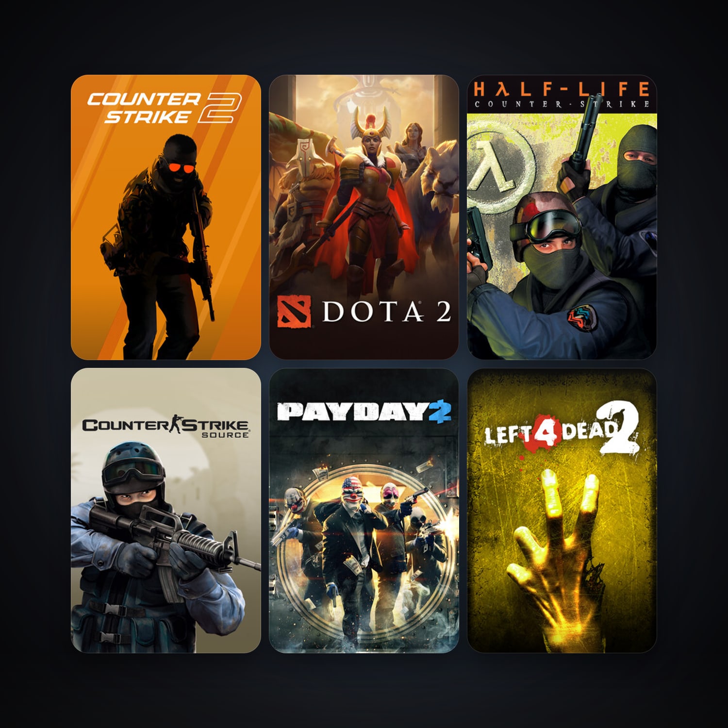 Counter-Strike + Counter-Strike: Source, 11 games, clean — HabibiAccounts