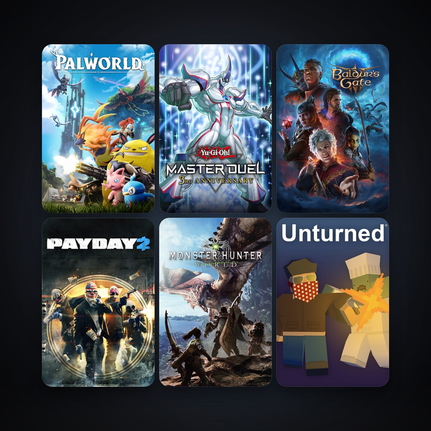 PAYDAY 2 + Unturned, 9 games, clean — HabibiAccounts