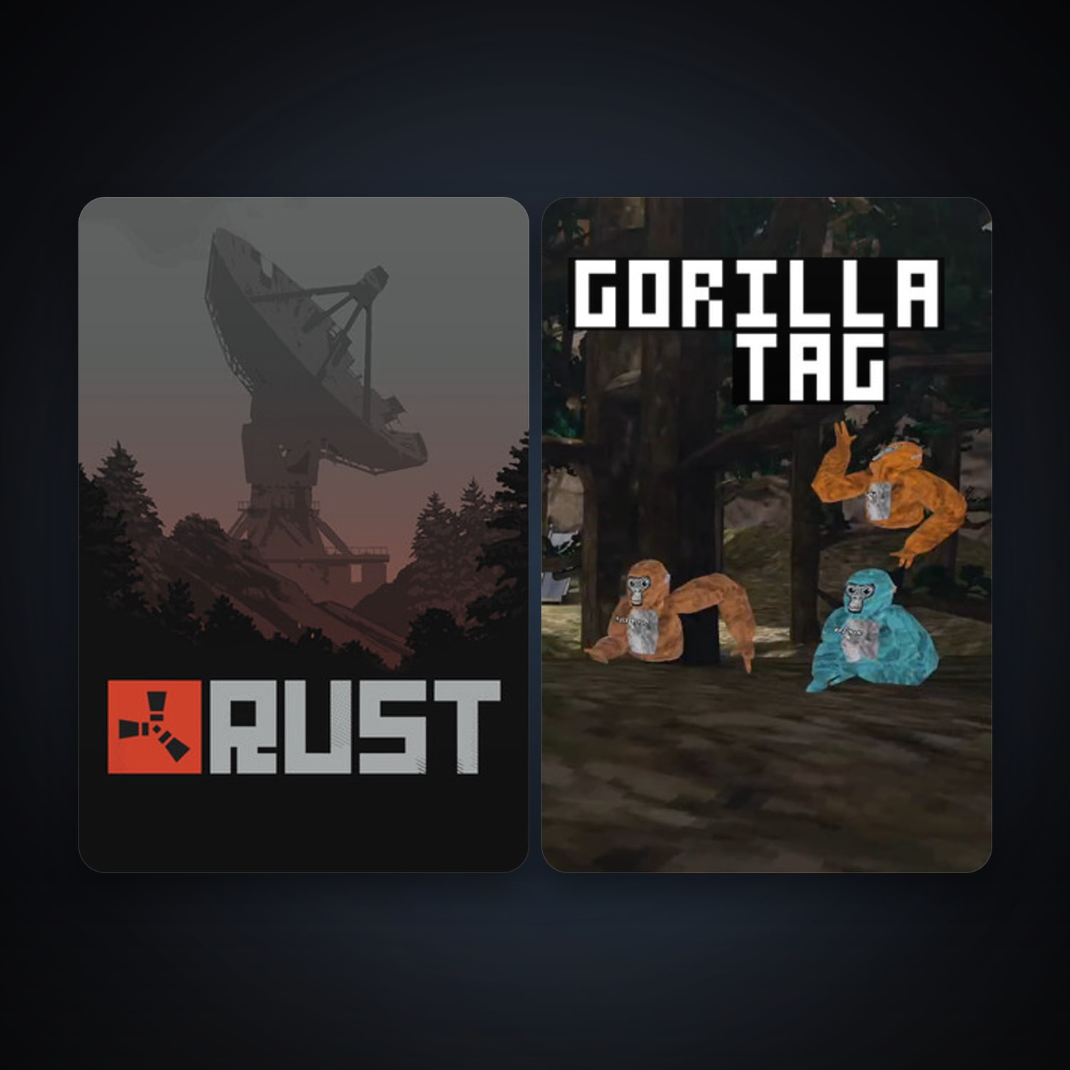 Rust + Gorilla Tag, 7 games, clean — HabibiAccounts