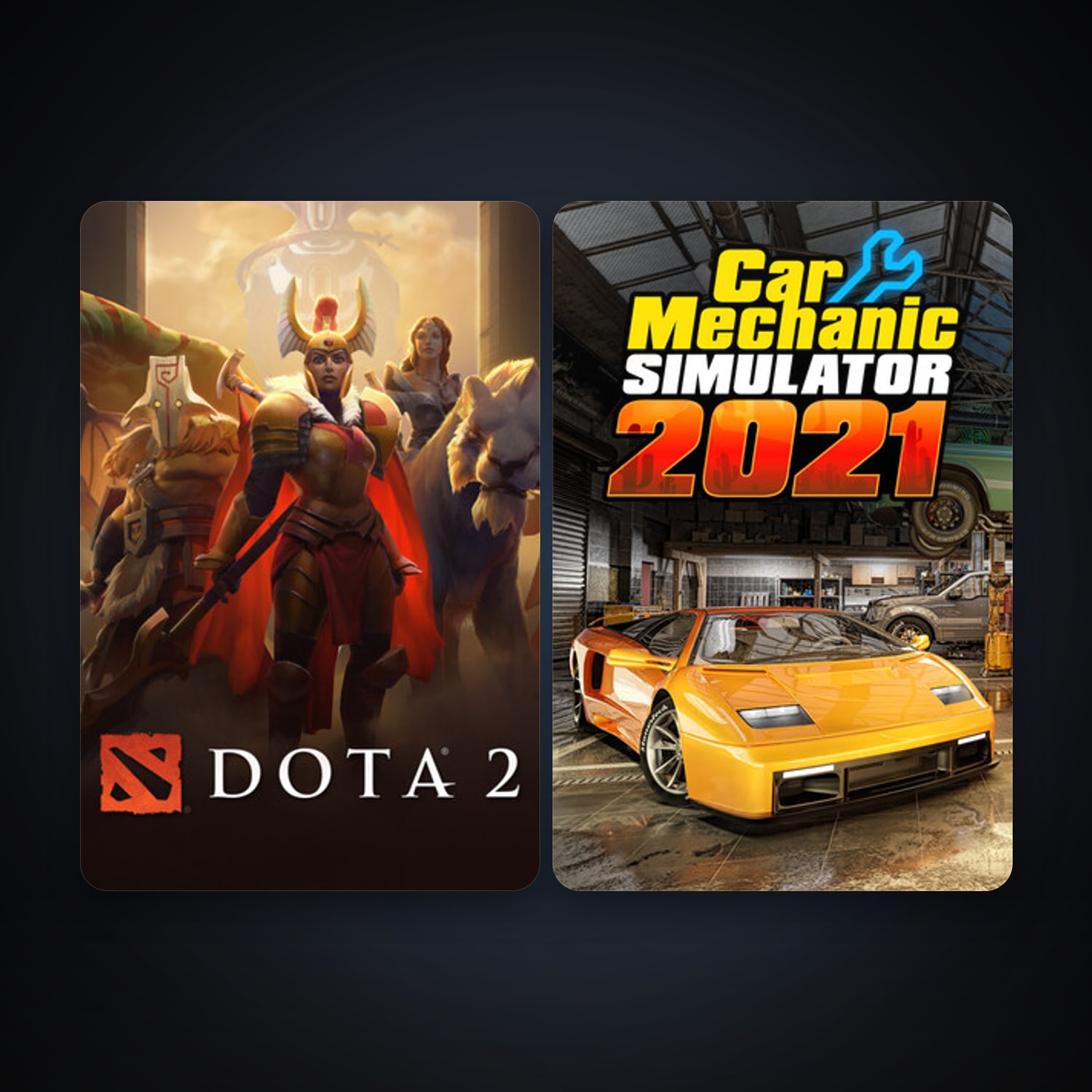 Dota 2 + Free CS2 (No Prime), 7 games, clean — HabibiAccounts