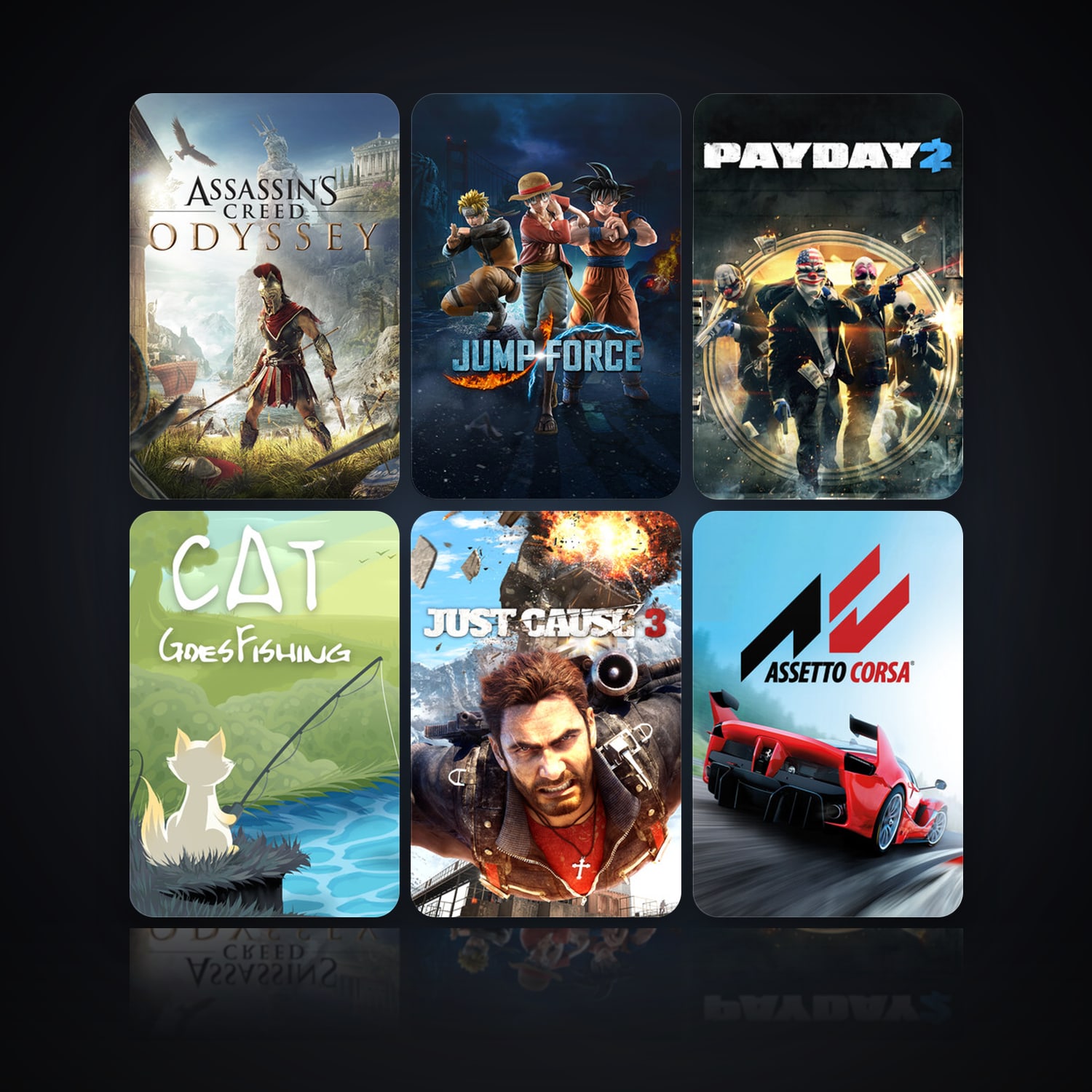 Assassin's Creed Odyssey & JUMP FORCE | 27 Games | Clean — HabibiAccounts