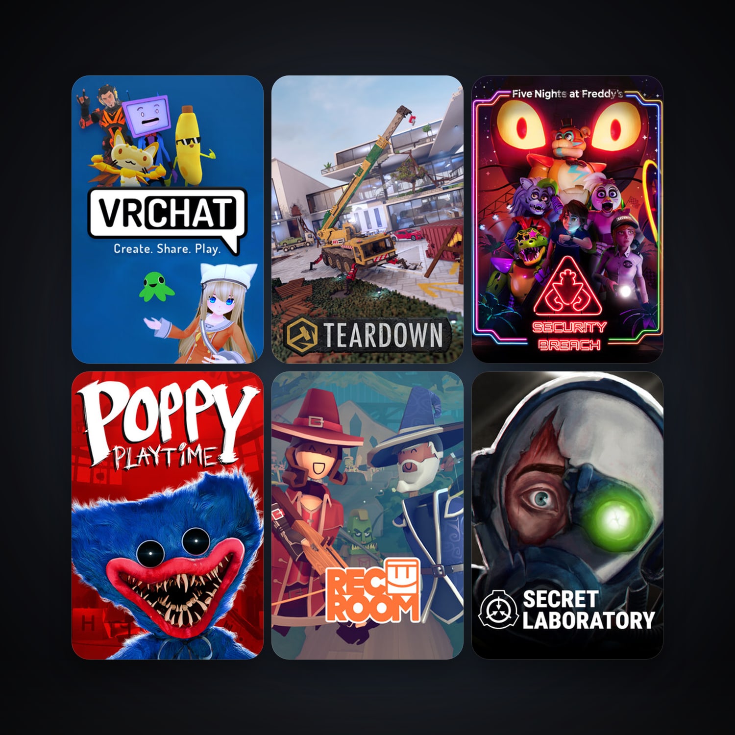 VRChat + Rec Room, 58 games, clean — HabibiAccounts