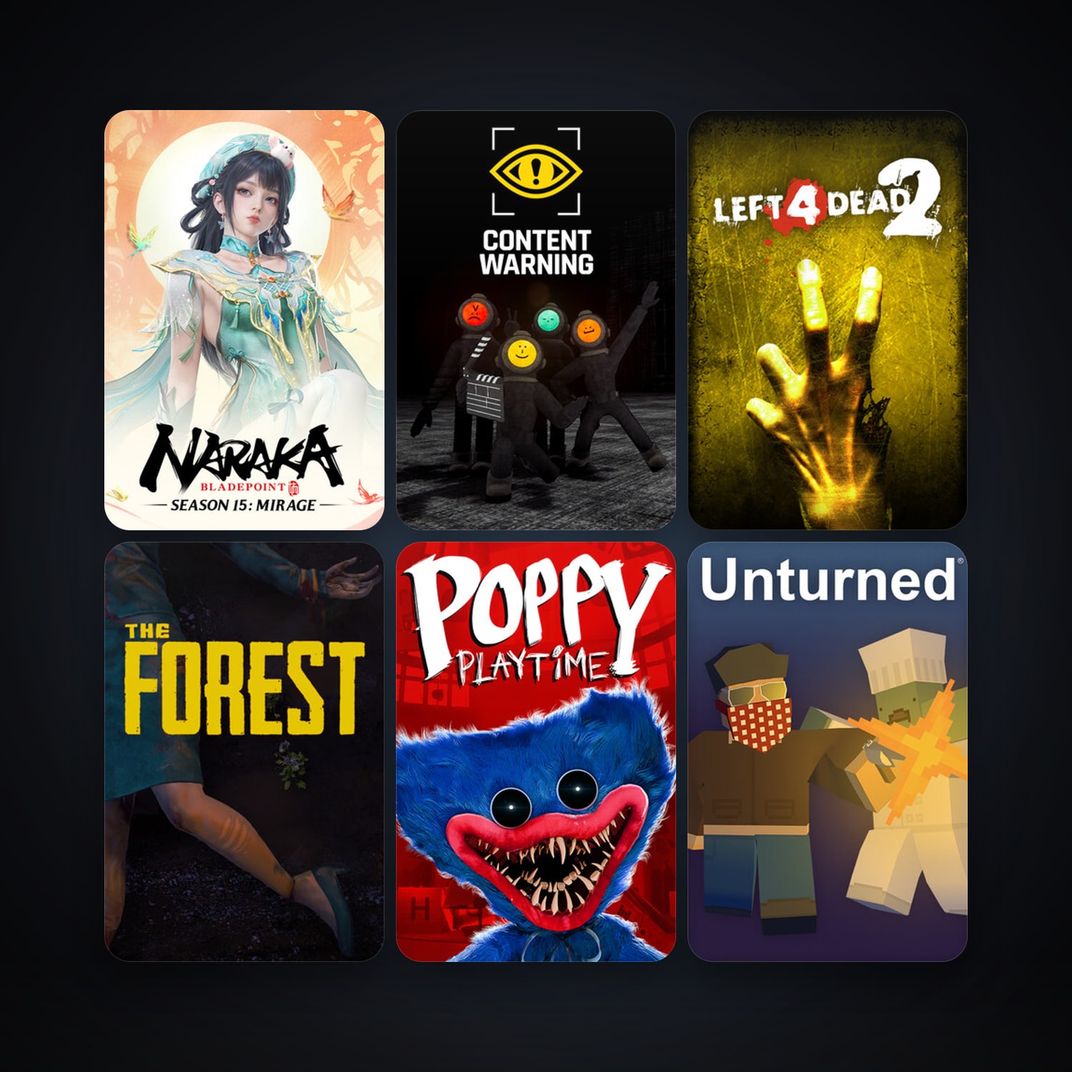 Left 4 Dead 2 + The Forest, 18 games, clean — HabibiAccounts