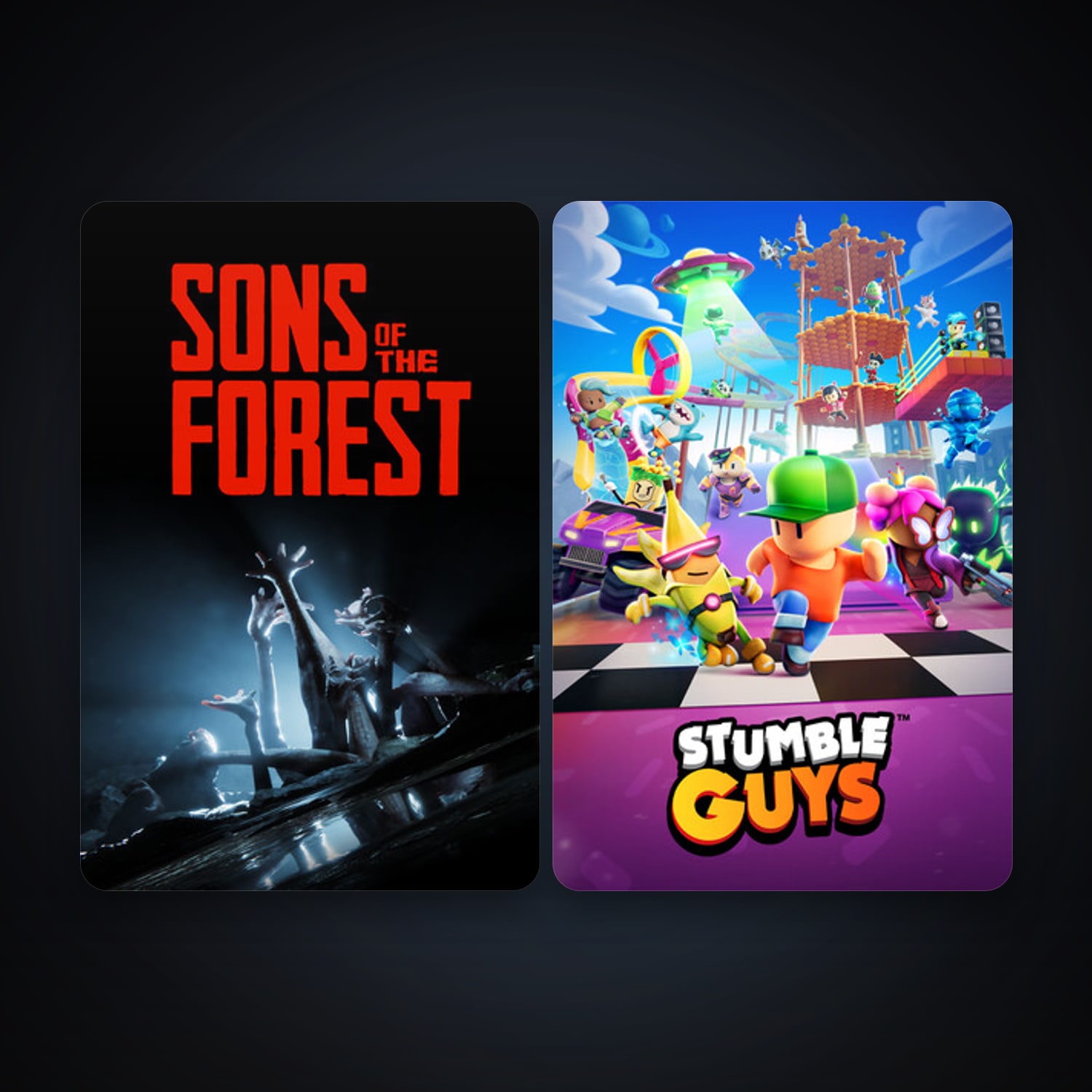 Sons Of The Forest + Stumble Guys, 5 games, clean — HabibiAccounts