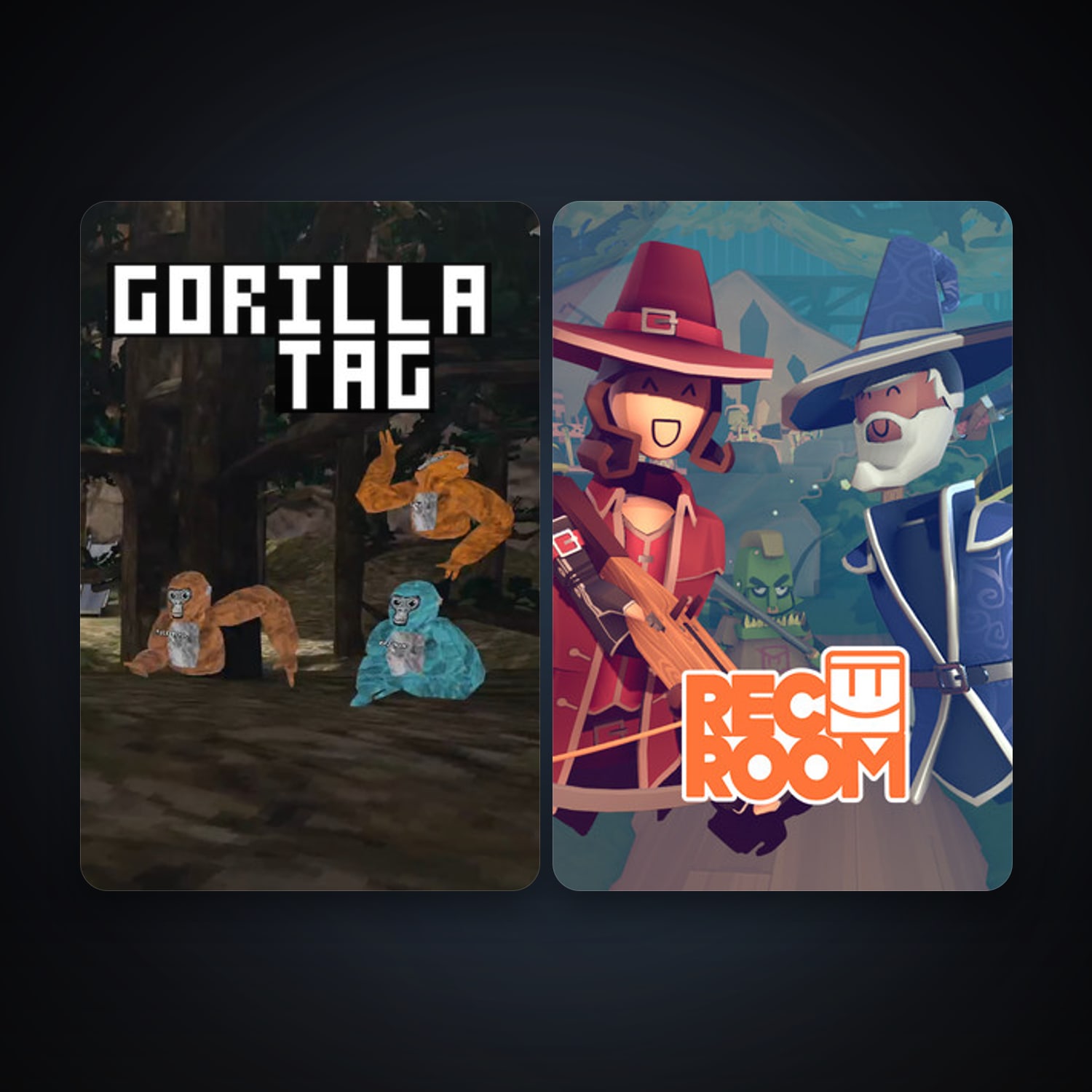 Rec Room + Gorilla Tag, 2 games, clean — HabibiAccounts