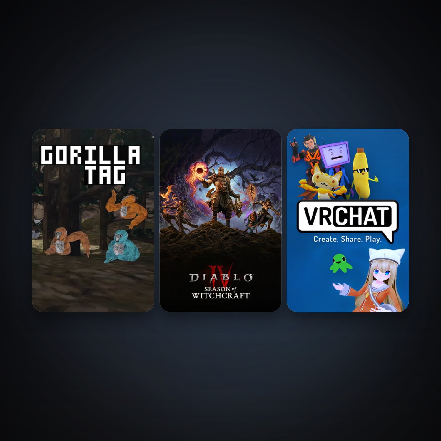 VRChat + Gorilla Tag, 4 games, clean — HabibiAccounts