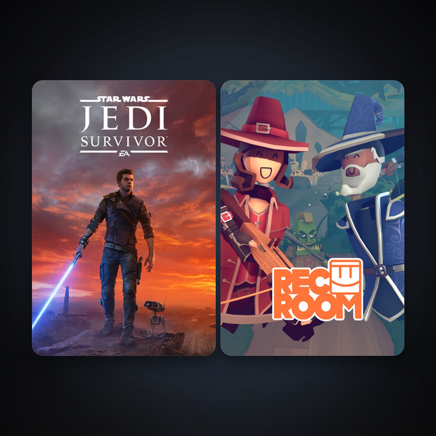 Rec Room + STAR WARS Jedi: Survivor, 2 games, clean — HabibiAccounts
