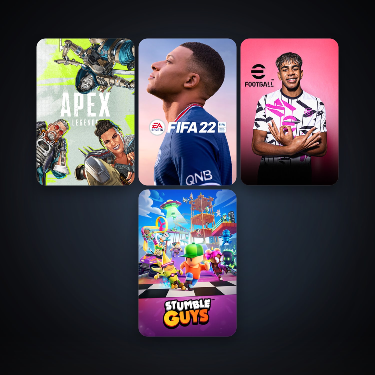 Apex Legends + FIFA 22, 5 games, clean — HabibiAccounts