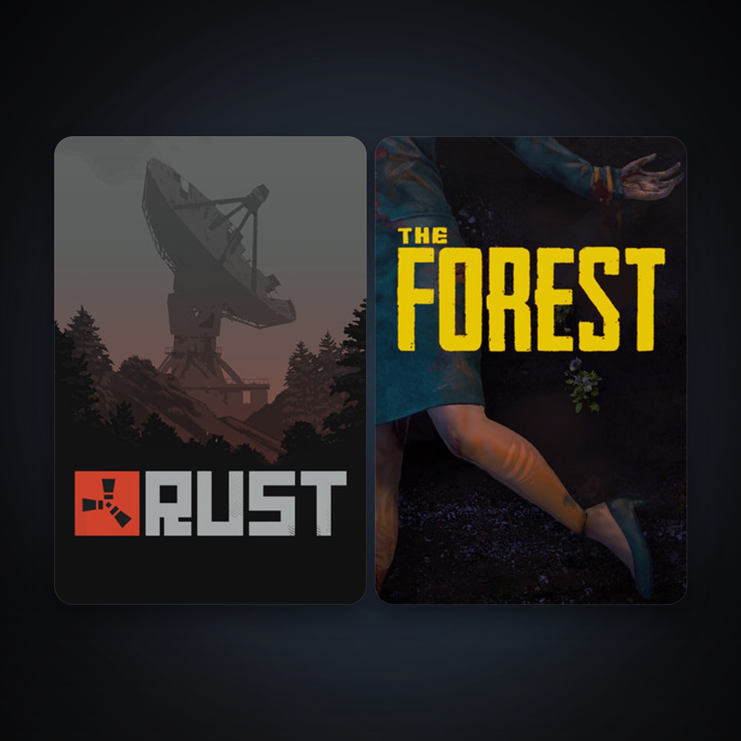 The Forest + Rust, 7 games, clean — HabibiAccounts