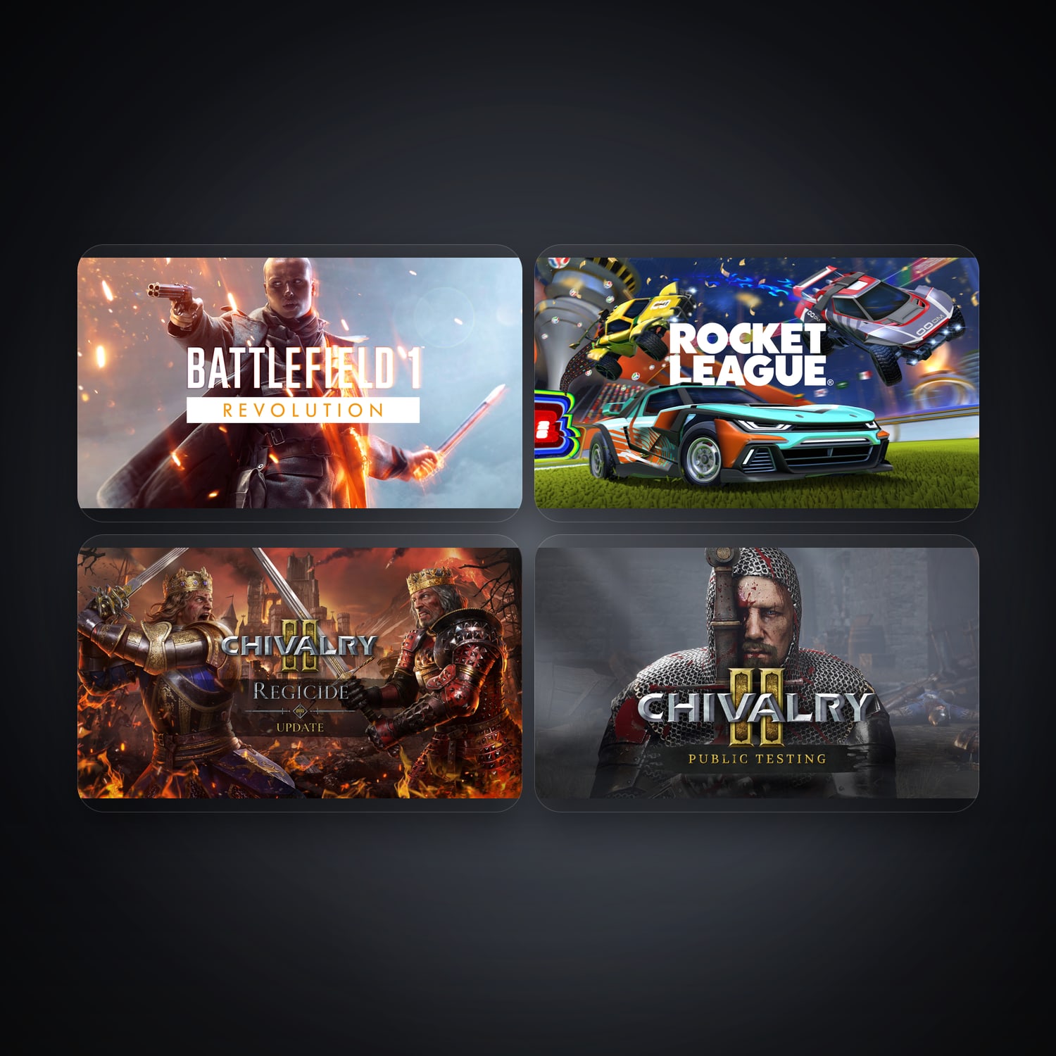 Epic Battlefield 1 Revolution + Rocket League — BR — 4 games — HabibiAccounts