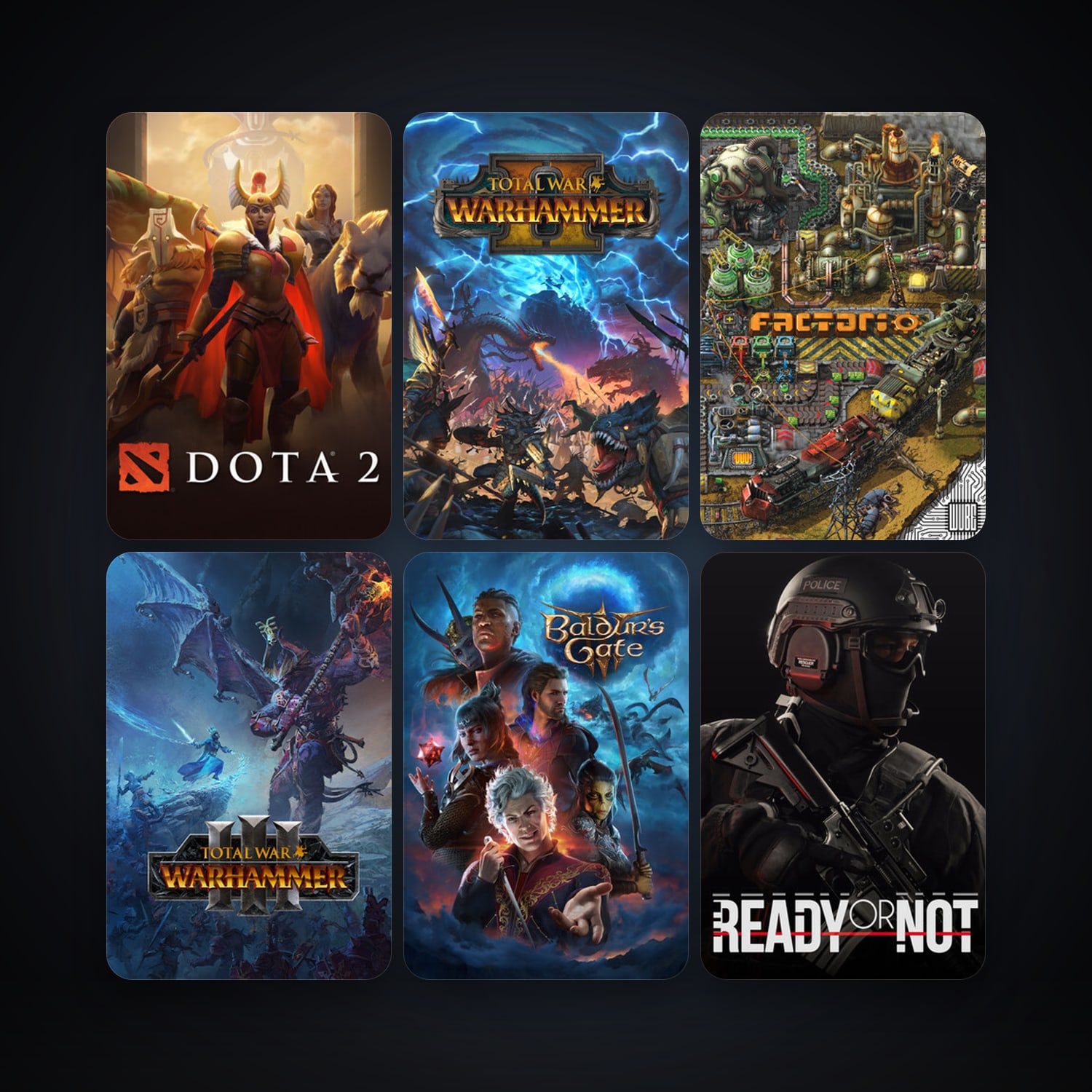 Dota 2 & Total War: WARHAMMER II | Level 10 | 84 Games | Clean — HabibiAccounts