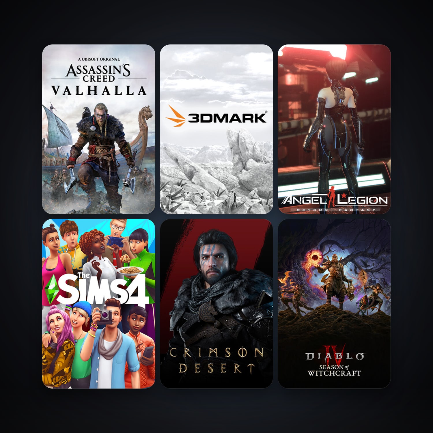 3DMark + The Sims 4, 10 games, clean — HabibiAccounts