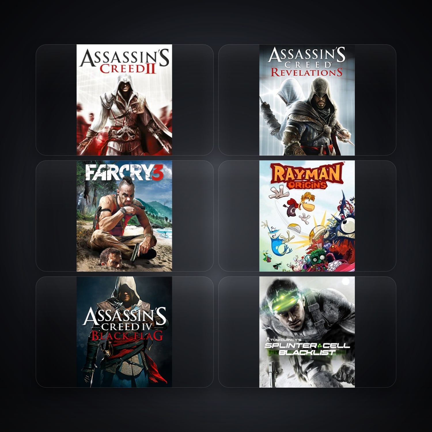 Ubisoft Assassin's Creed II + Assassin's Creed Revelations — DE — 12 games — HabibiAccounts