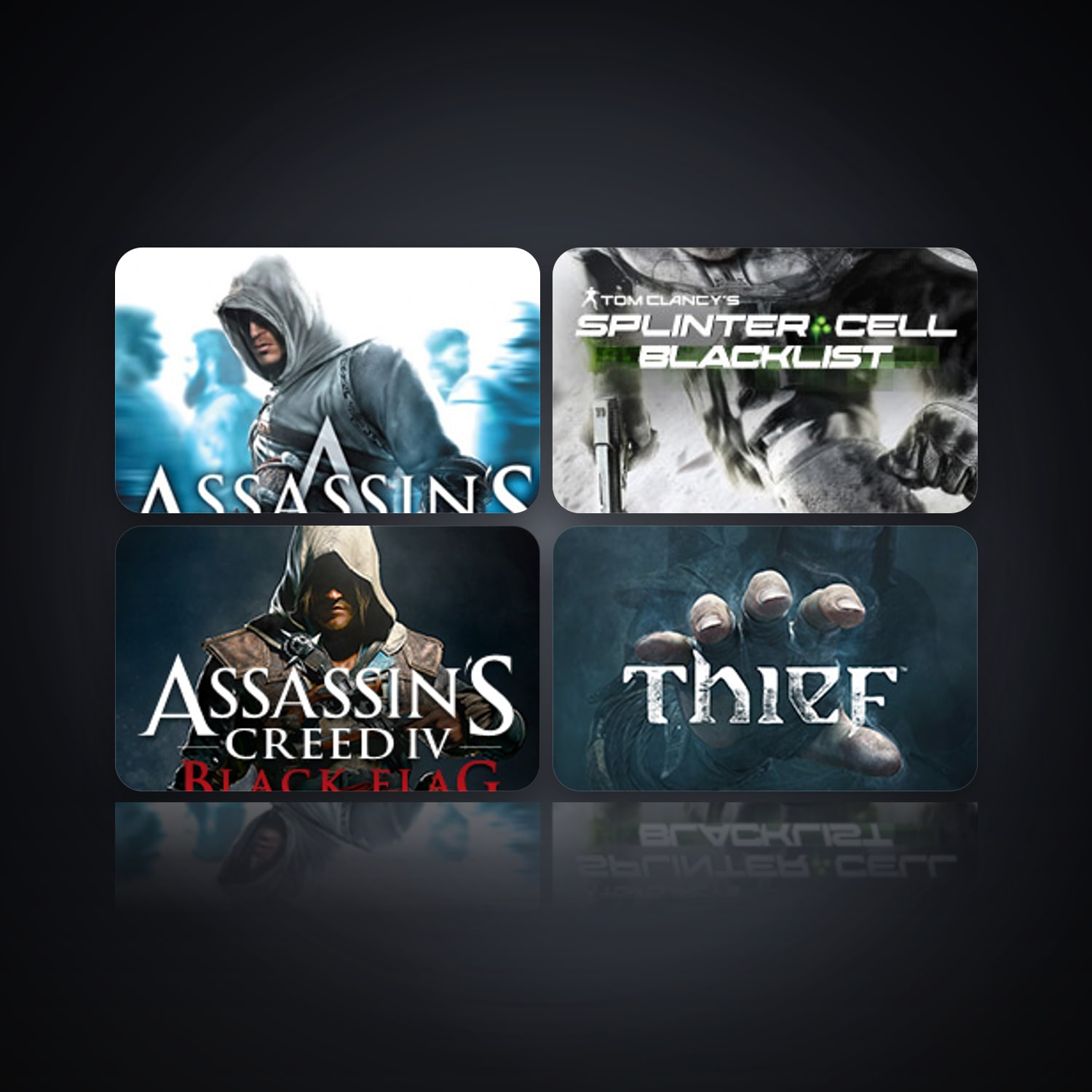 Assassin's Creed & Tom Clancy's Splinter Cell Blacklist | 4 Games — HabibiAccounts