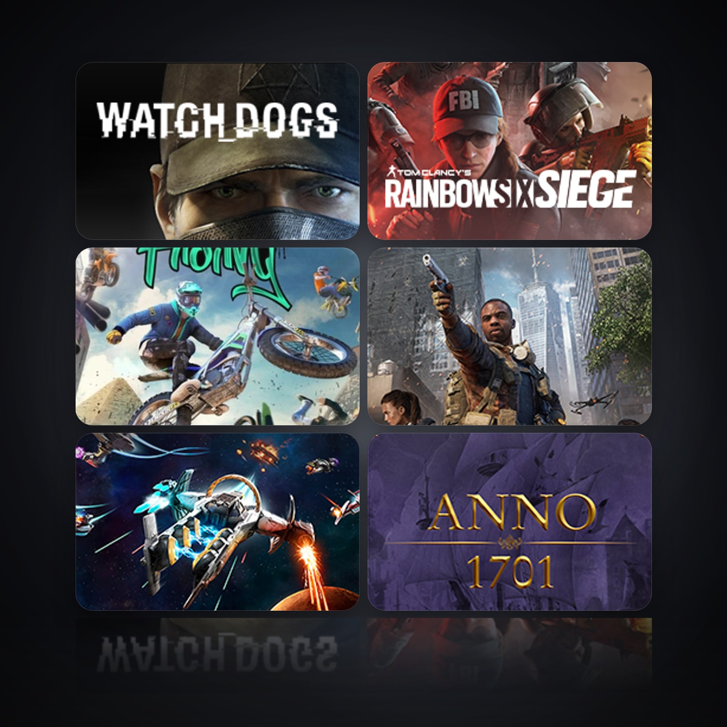Watch_Dogs & Tom Clancy's Rainbow Six Siege | 6 Games — HabibiAccounts