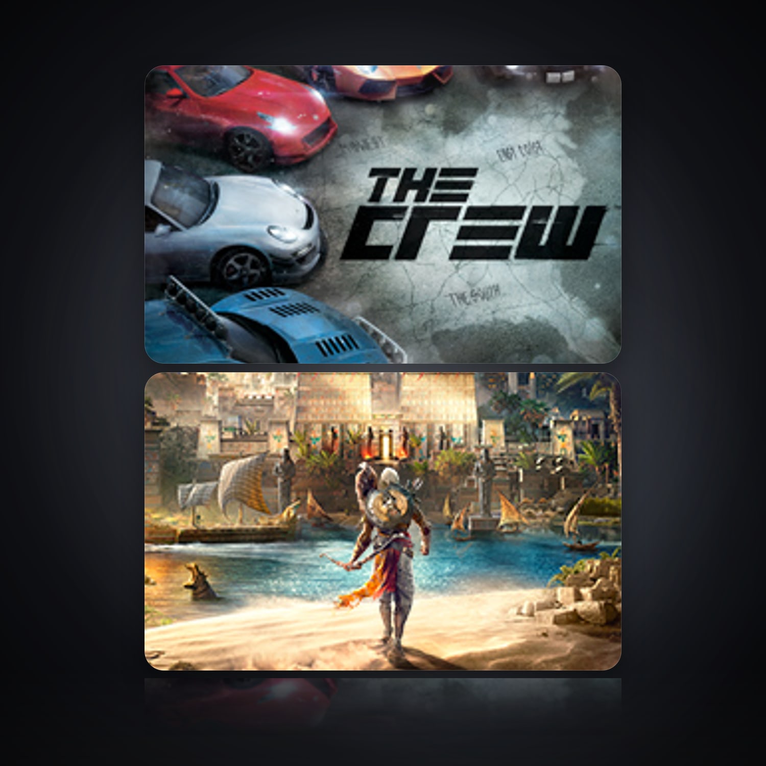 The Crew & Assassin's Creed Origins | 2 Games — HabibiAccounts