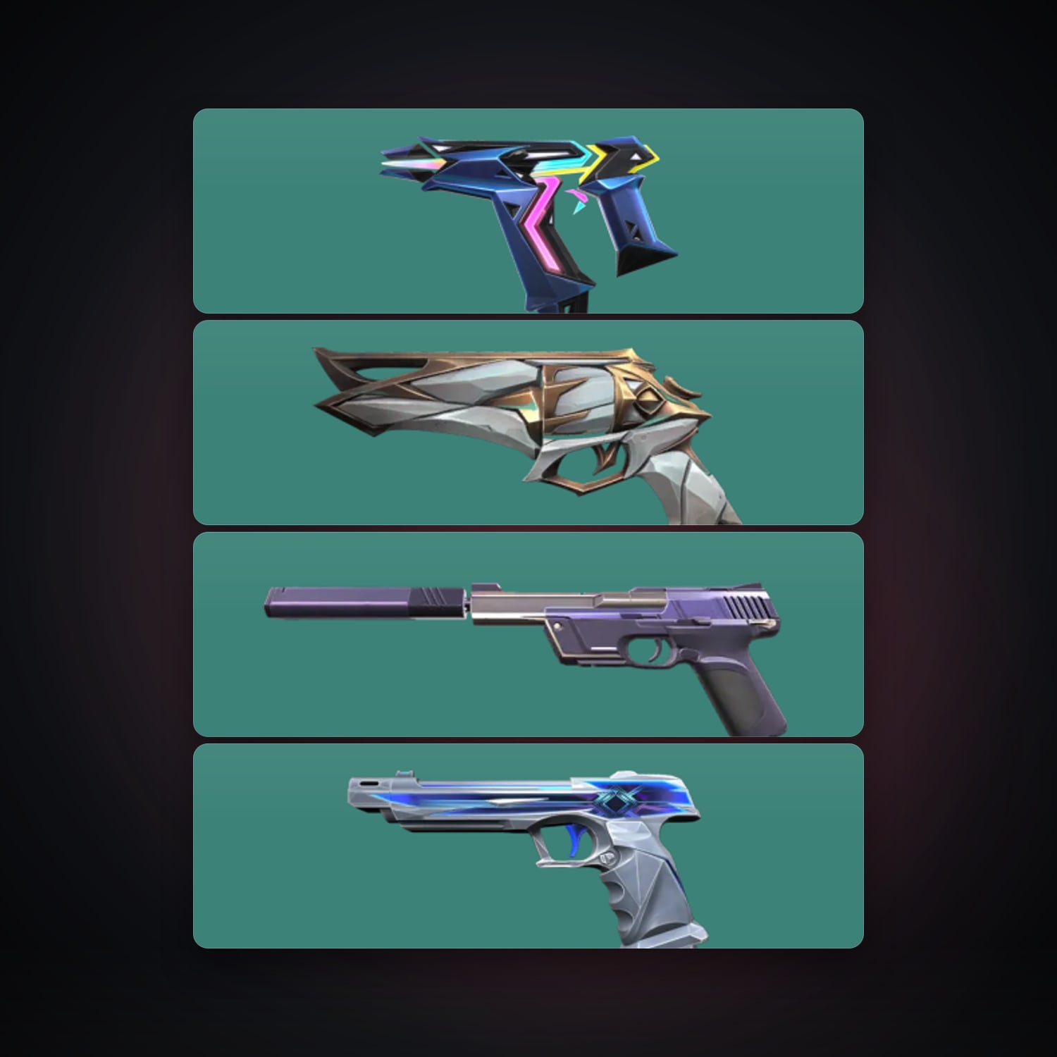 EU Silver 2 locker — 4 skins, lvl 97 — HabibiAccounts
