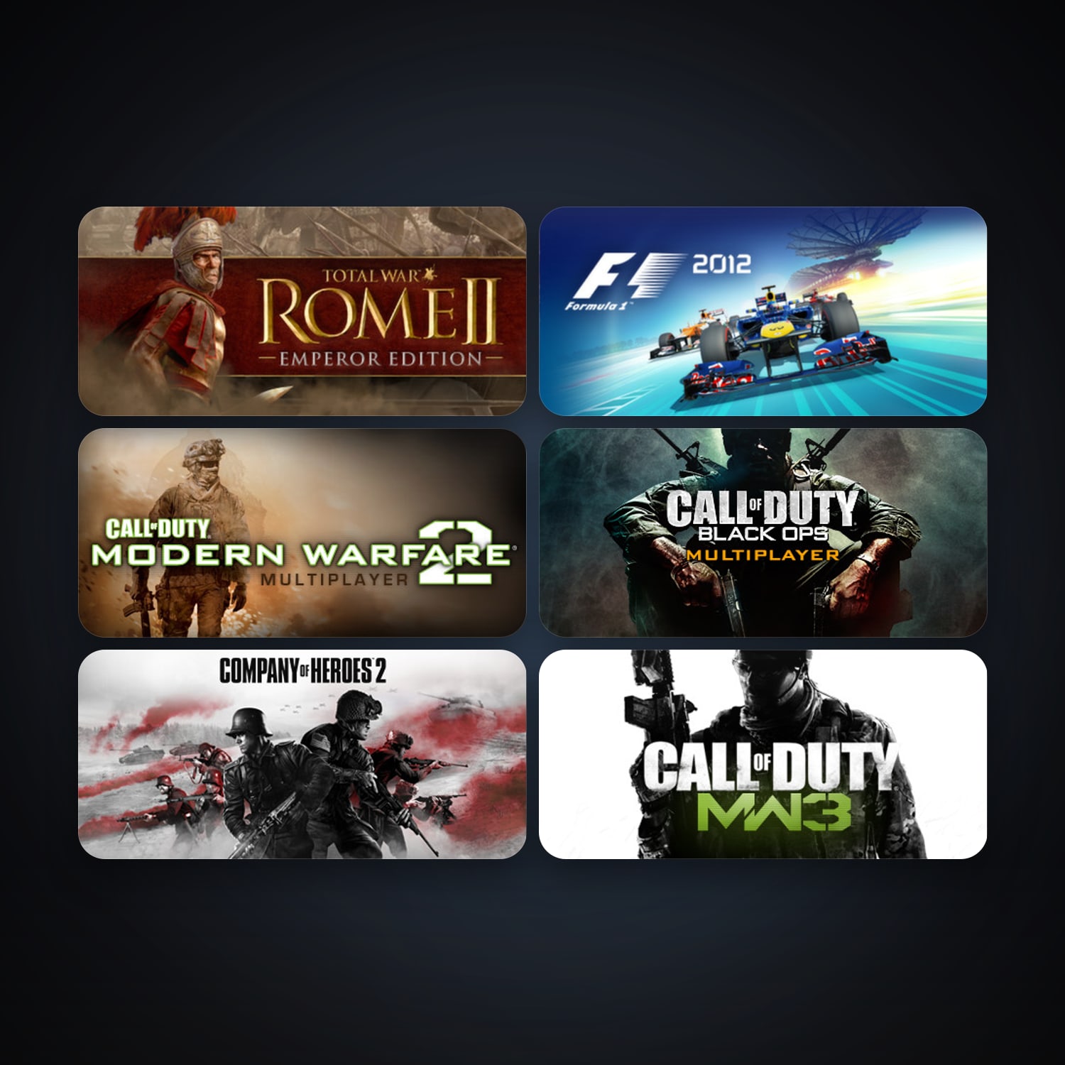 RAGE + Call of Duty: Modern Warfare 2 (2009), 14 games, clean — HabibiAccounts