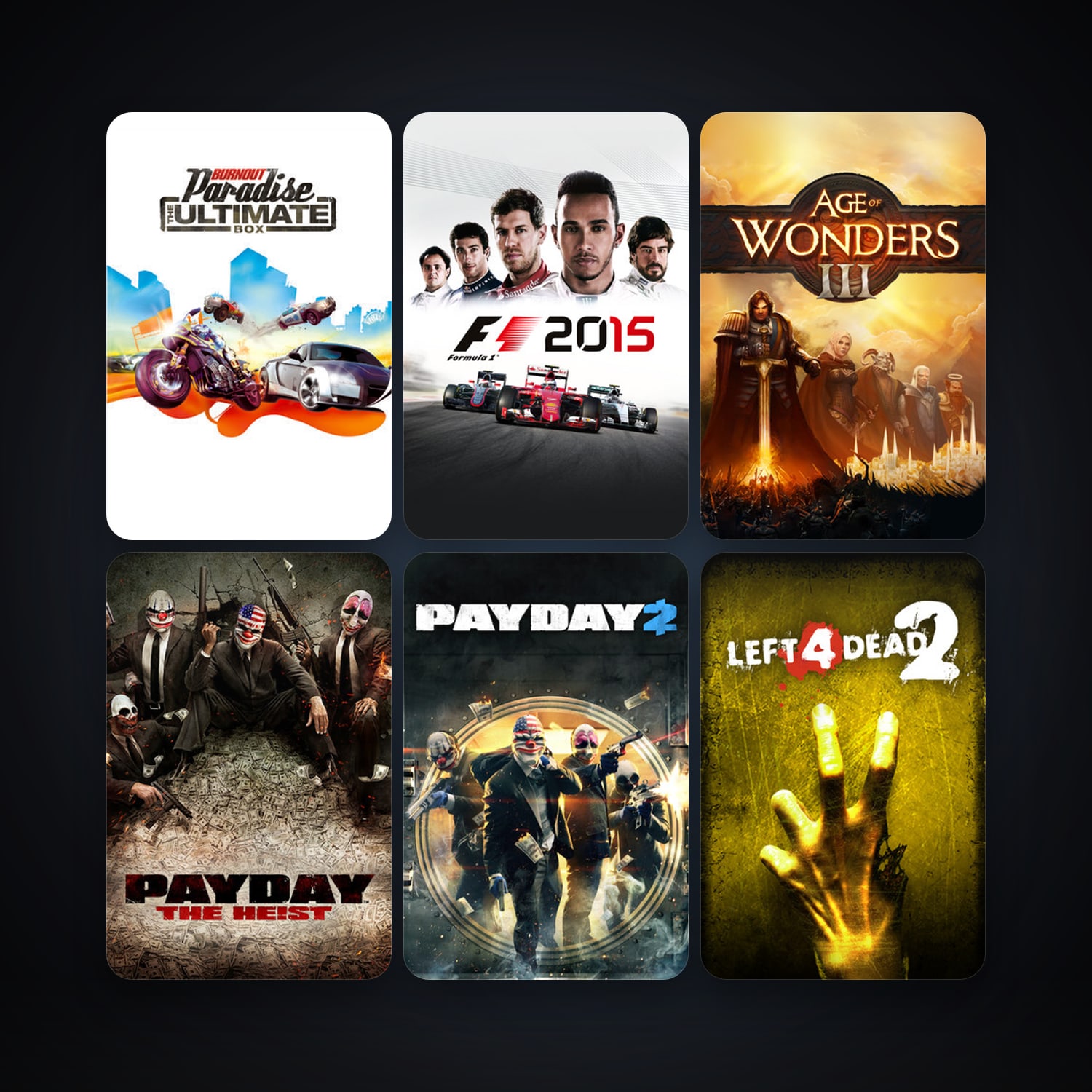 Left 4 Dead 2 + GRID (2008), 231 games, Steam 10, clean — HabibiAccounts