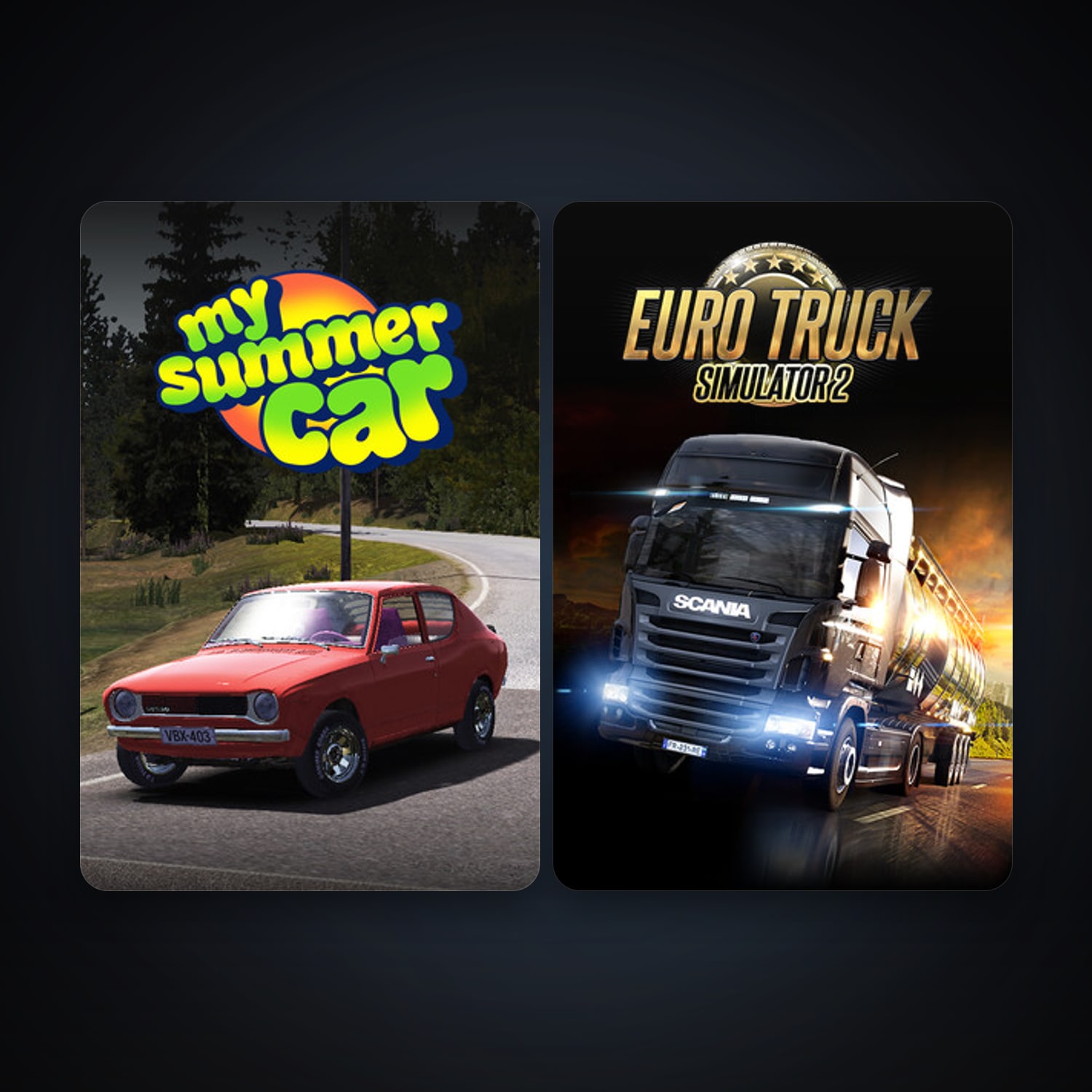 My Summer Car & Euro Truck Simulator 2 | Clean — HabibiAccounts