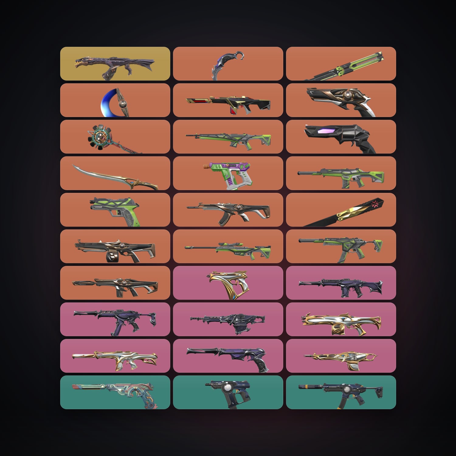 NA Gold 1 locker — 6 knives, 48 skins, lvl 55 — HabibiAccounts