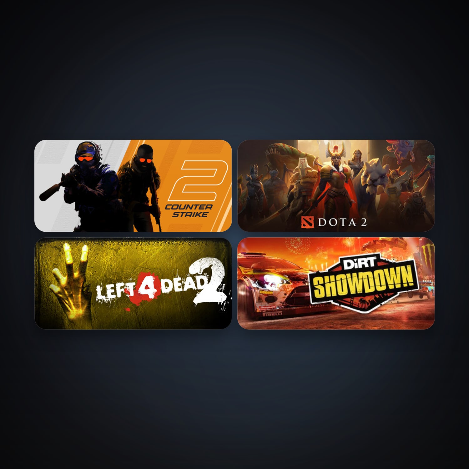 Left 4 Dead 2 + Dota 2, 5 games, clean — HabibiAccounts
