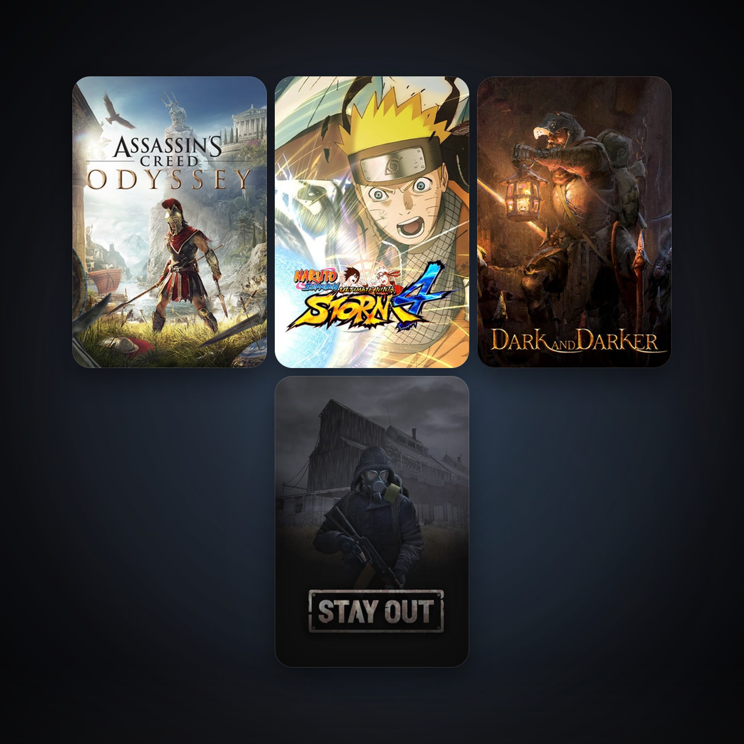NARUTO SHIPPUDEN: Ultimate Ninja STORM 4 + Assassin's Creed Odyssey, 6 games, clean — HabibiAccounts