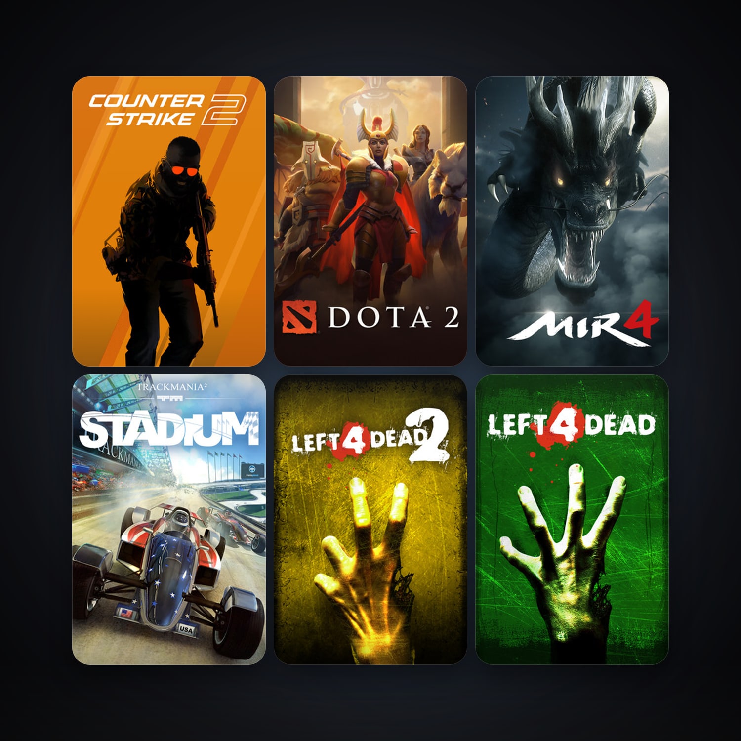 Left 4 Dead + Left 4 Dead 2, 9 games, clean — HabibiAccounts