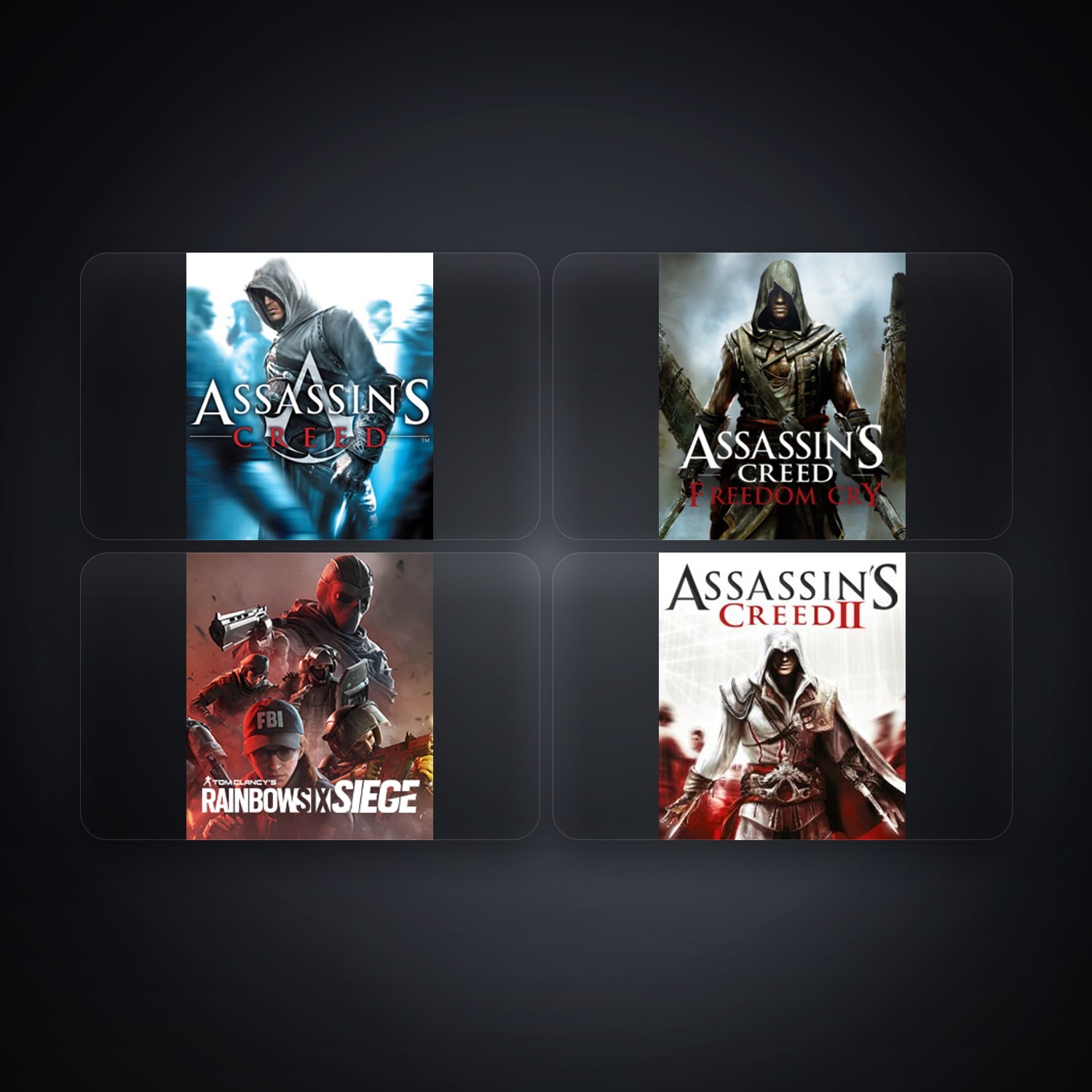 هالحساب يوبيسوفت فيه Assassin's Creed وAssassin's Creed Freedom Cry، TR، 4 ألعاب — HabibiAccounts