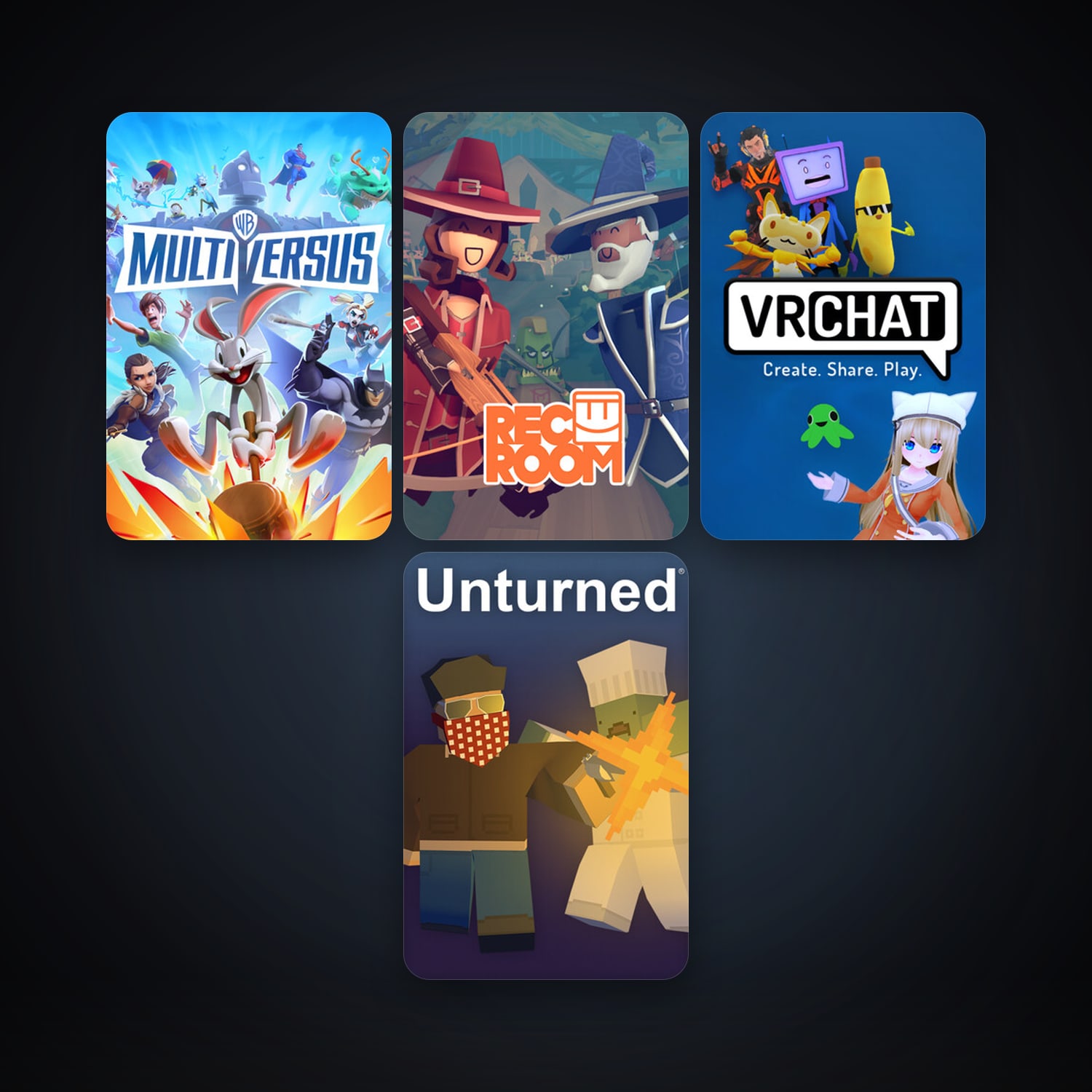 Unturned + VRChat, 7 games, clean — HabibiAccounts