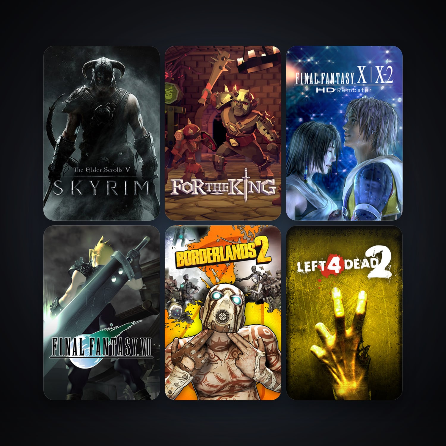 Left 4 Dead 2 + FINAL FANTASY VII, 25 games, clean — HabibiAccounts
