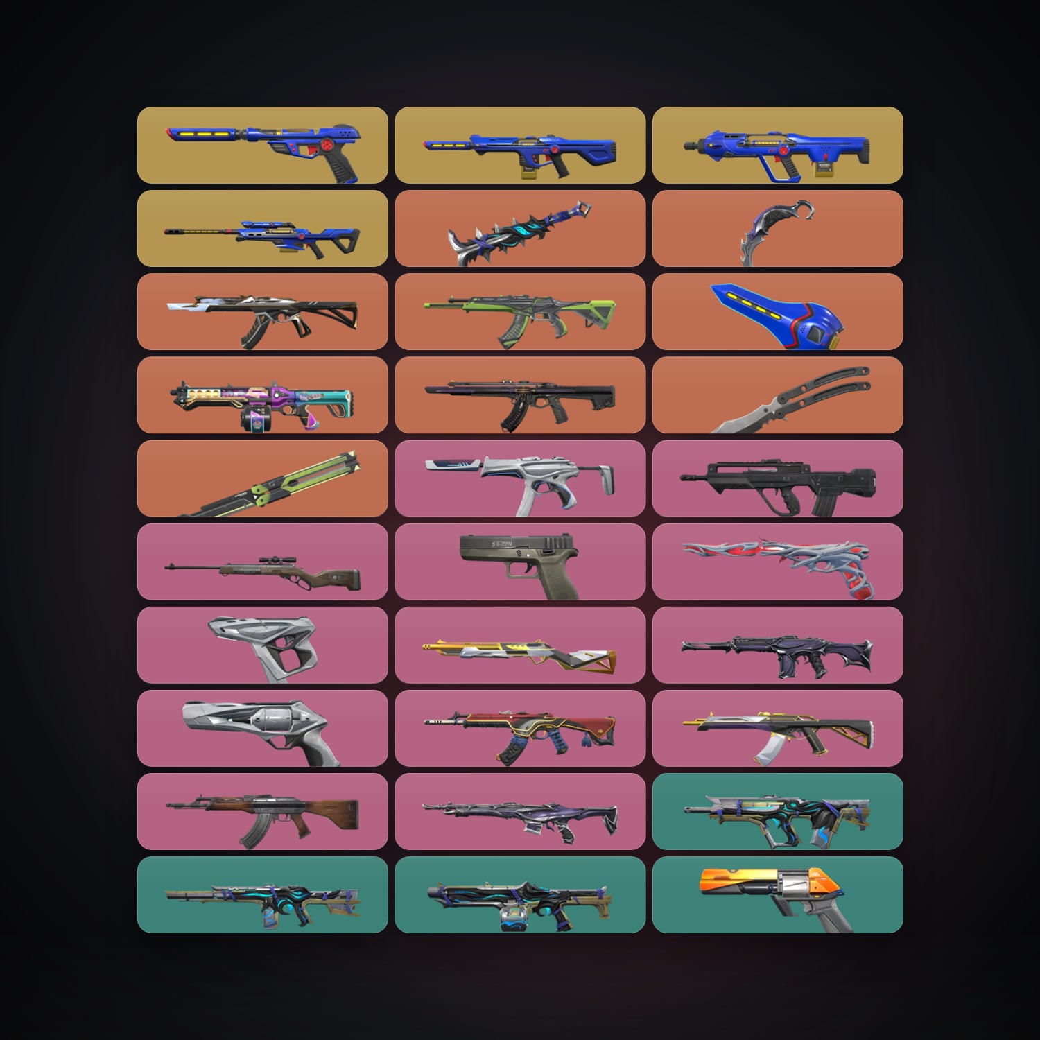 EU Silver 2 locker — 5 knives, 43 skins, lvl 105 — HabibiAccounts