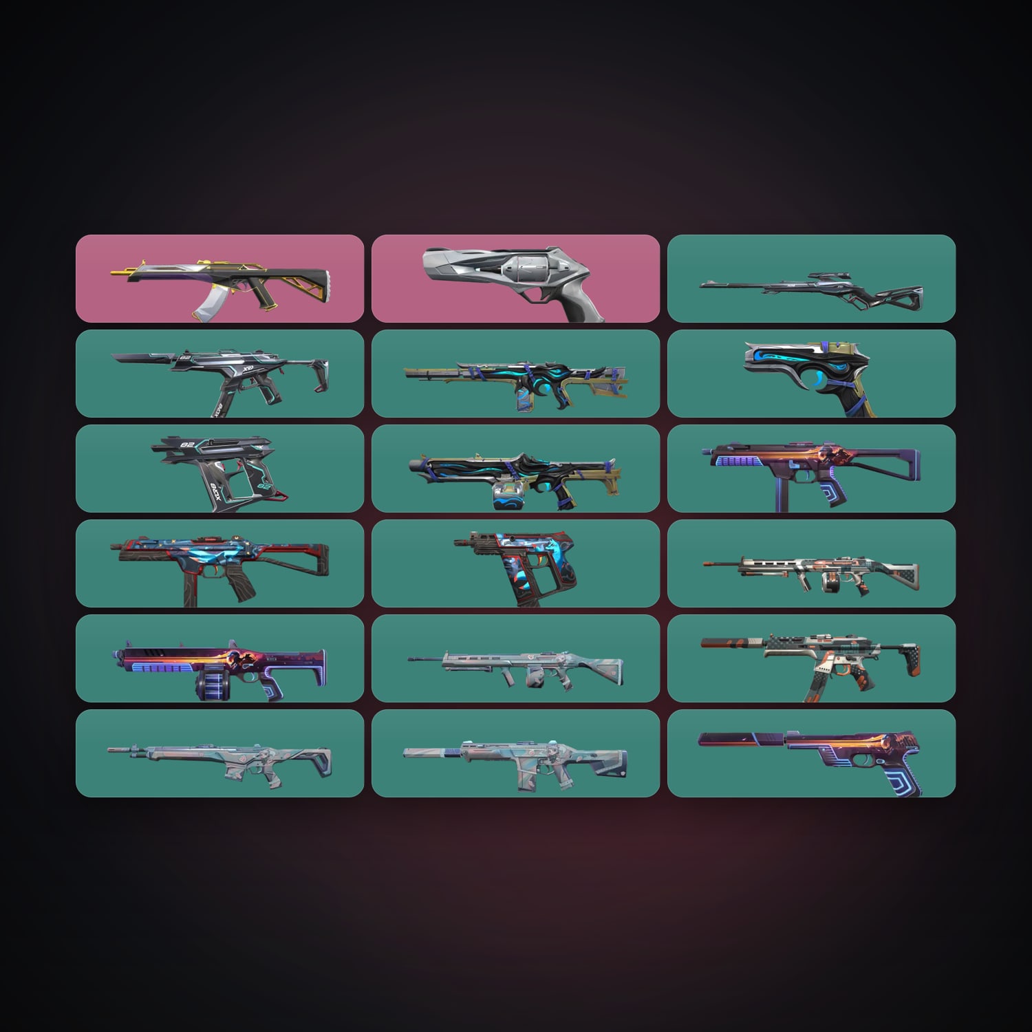 EU Iron 3 locker — 18 skins, lvl 55 — HabibiAccounts