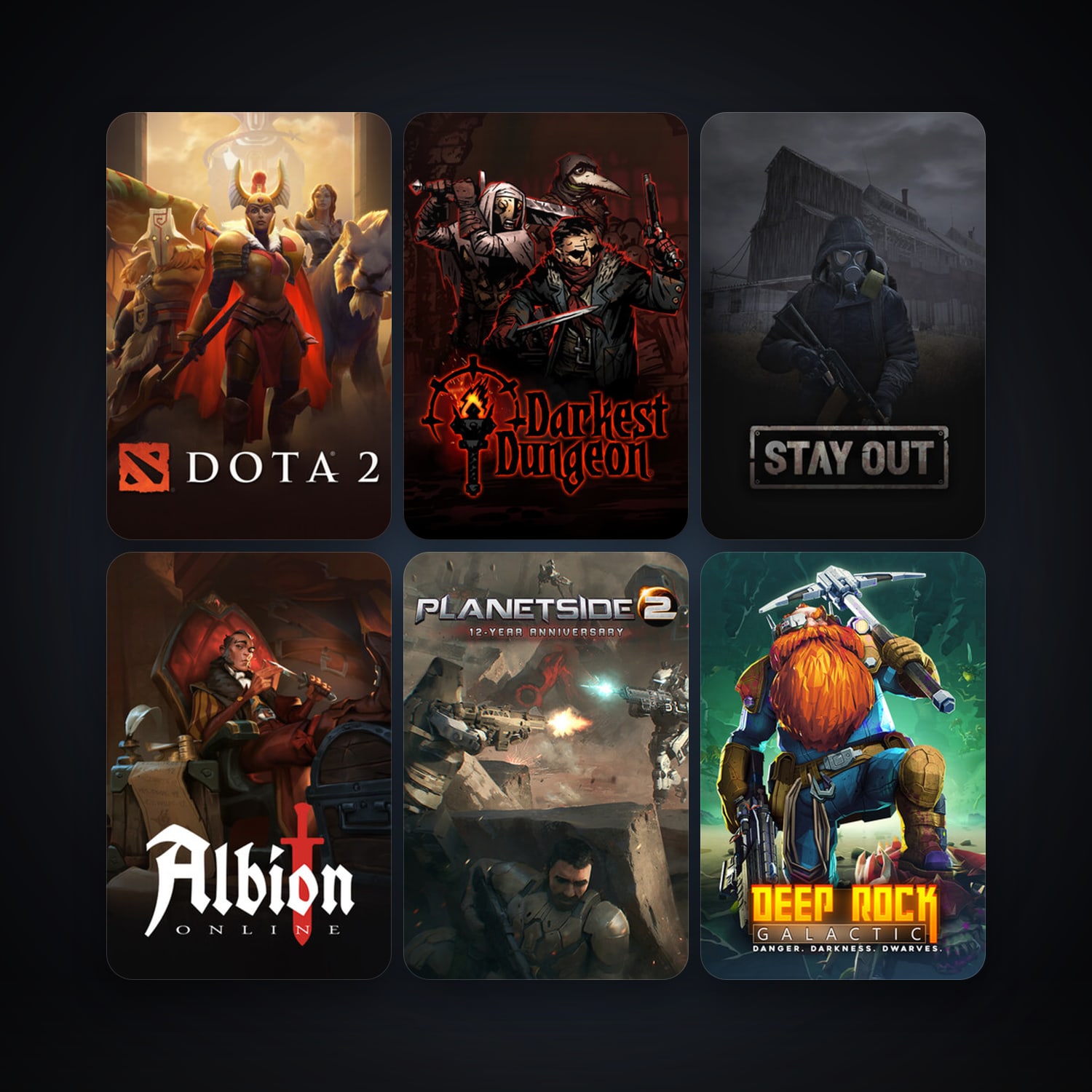 Dota 2 + PlanetSide 2, 8 games, clean — HabibiAccounts