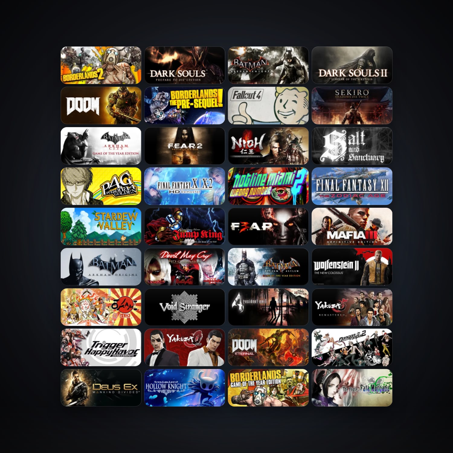 Borderlands 2 + Batman: Arkham Knight, 235 games, Steam 12, clean — HabibiAccounts