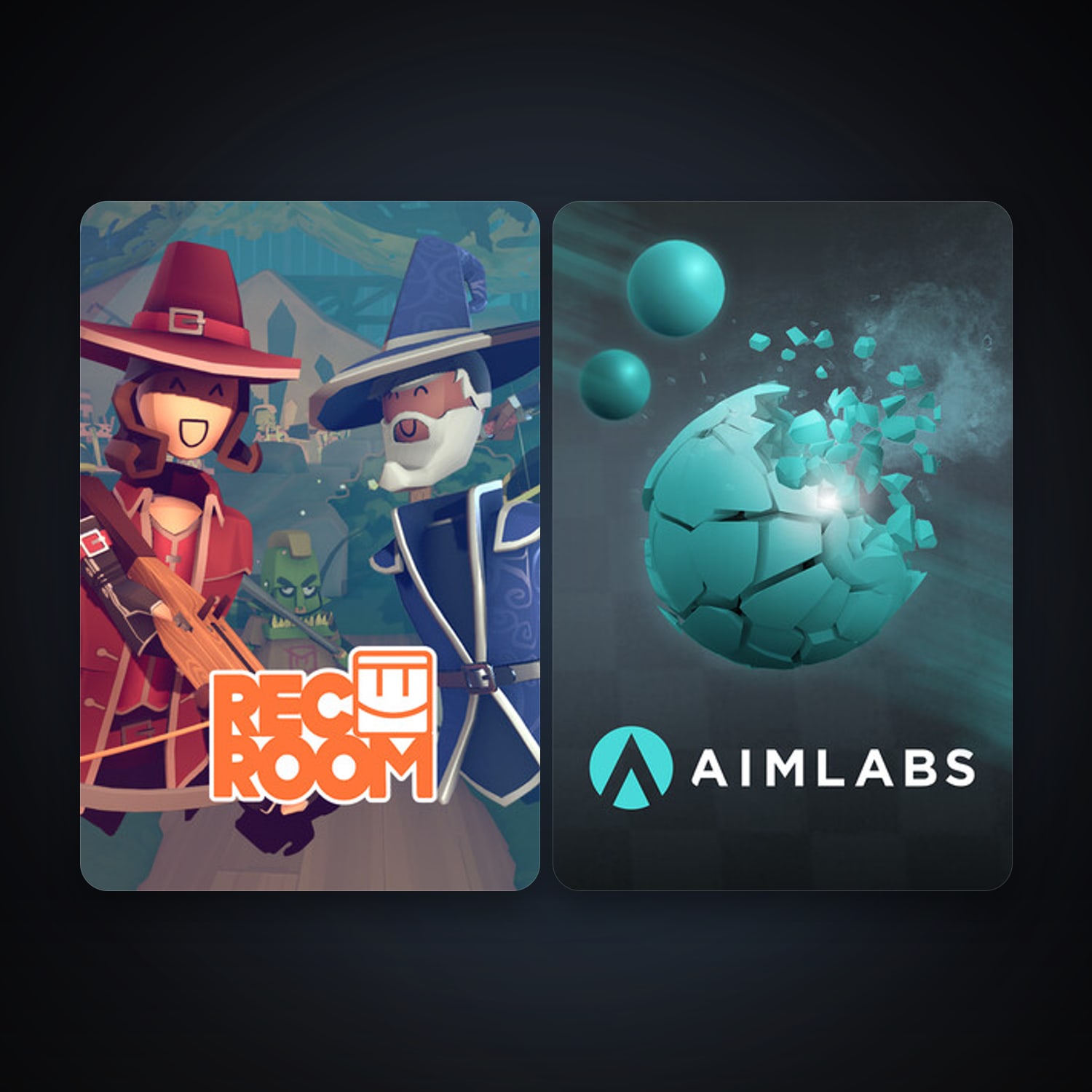 Rec Room + Aimlabs, 24 games, clean — HabibiAccounts