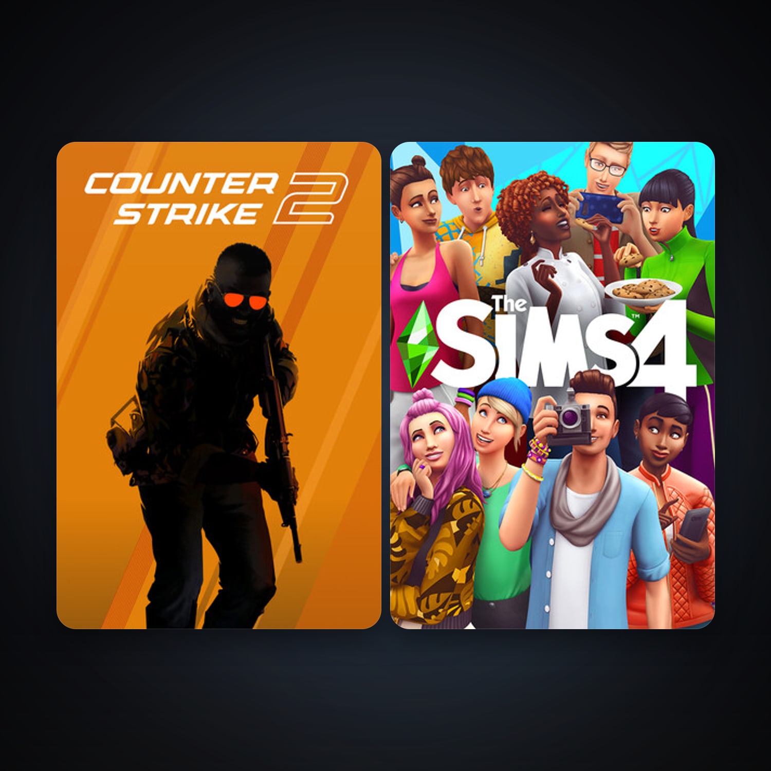 CS2 Prime + The Sims 4, 3 games, clean — HabibiAccounts
