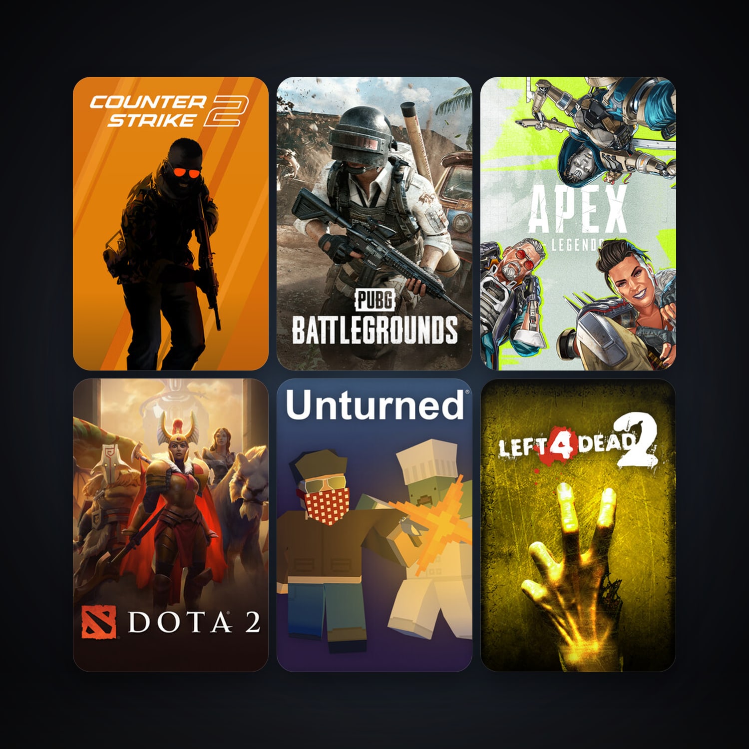 Left 4 Dead 2 + Dota 2, 73 games, Steam 13, clean — HabibiAccounts