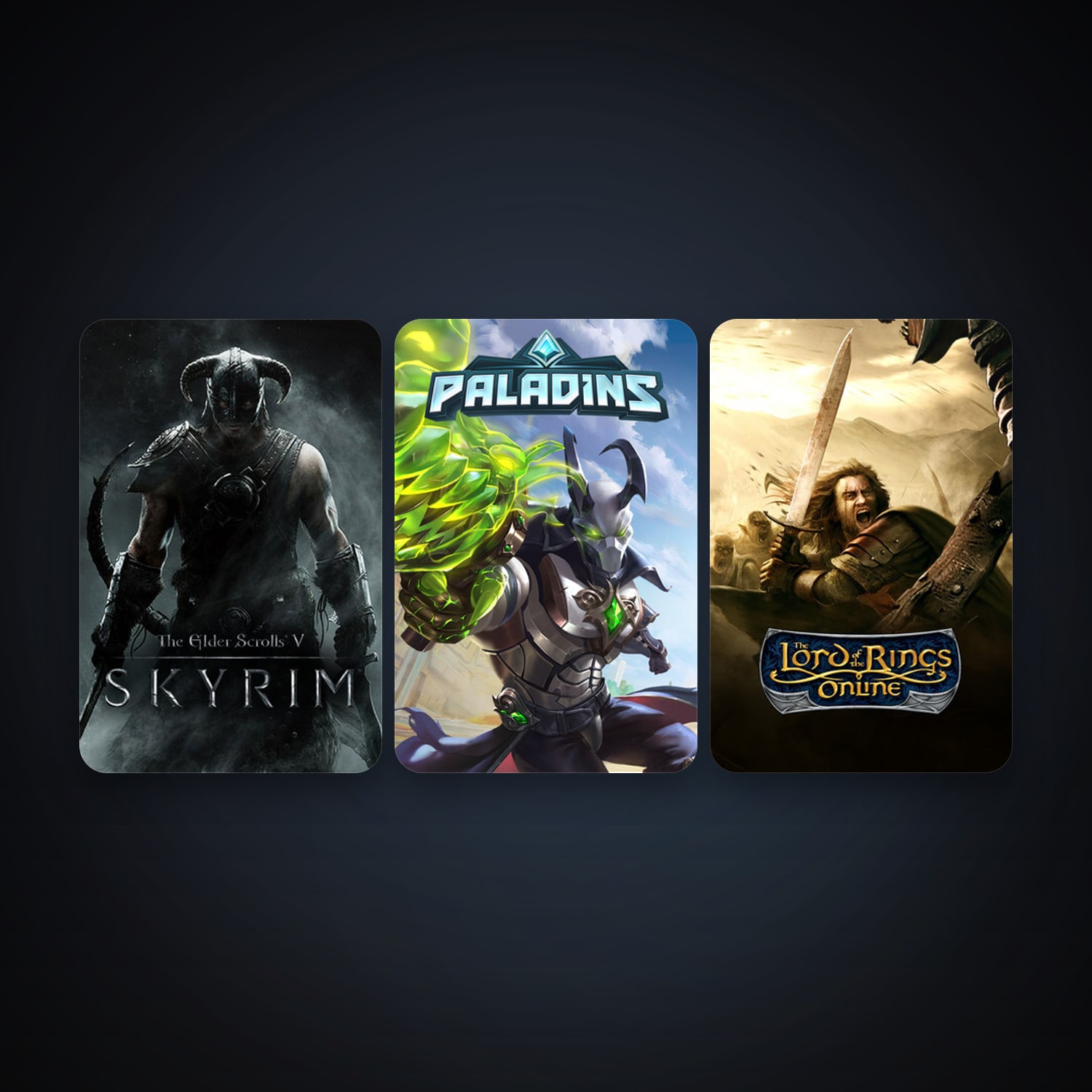 The Elder Scrolls V: Skyrim + The Lord of the Rings Online, 4 games, clean — HabibiAccounts