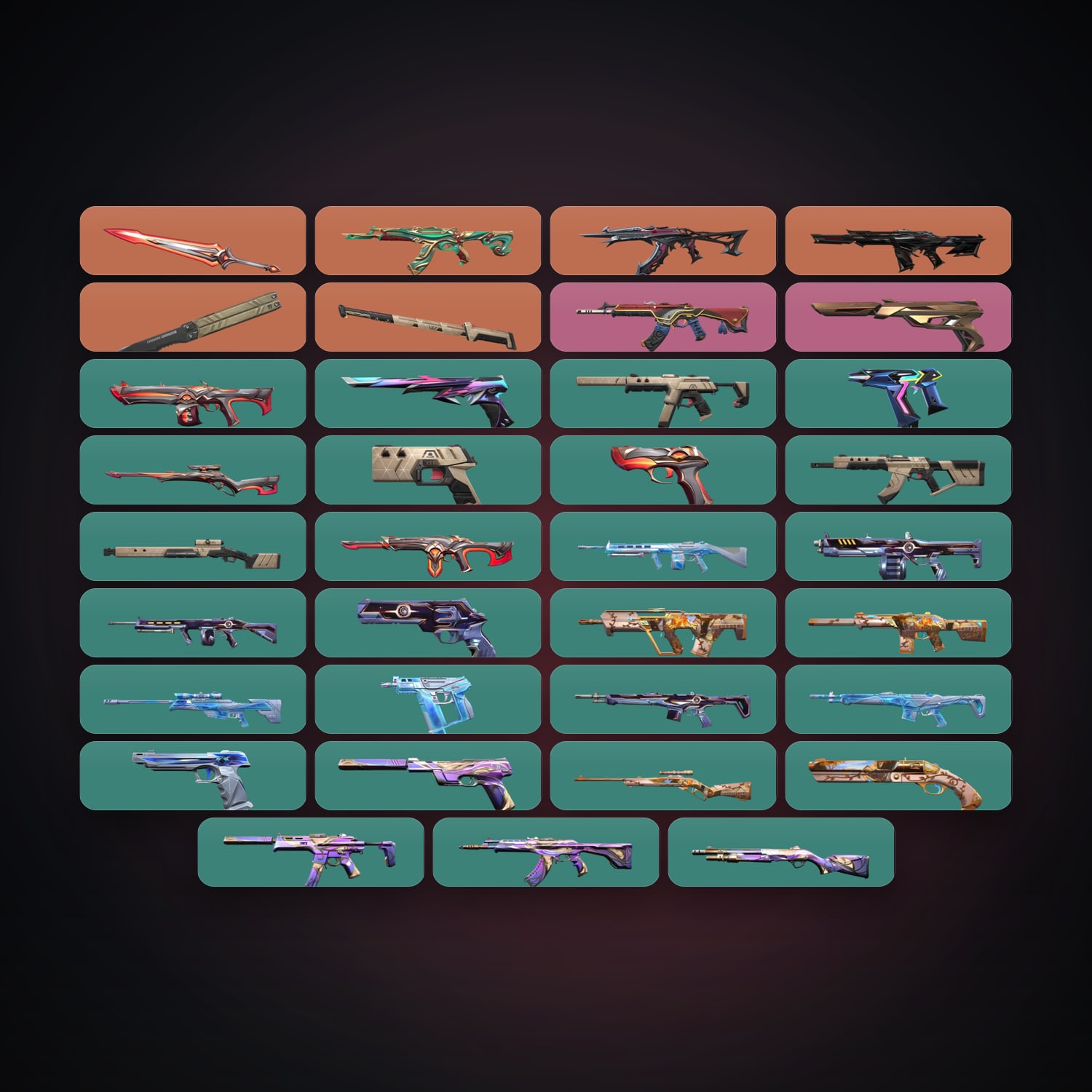 EU locker — 3 knives, 35 skins, lvl 129 — HabibiAccounts