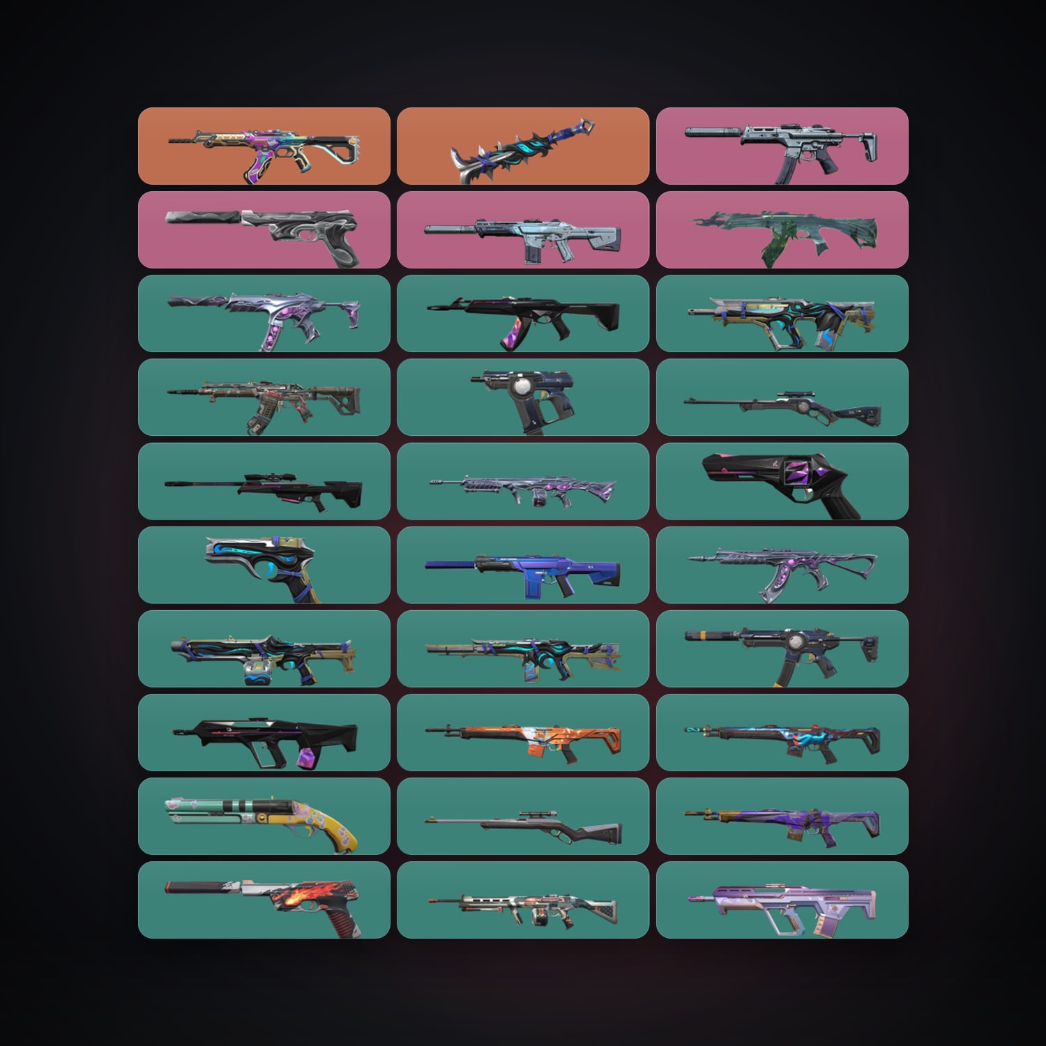 NA Plat 3 locker — 1 knives, 52 skins, lvl 102 — HabibiAccounts