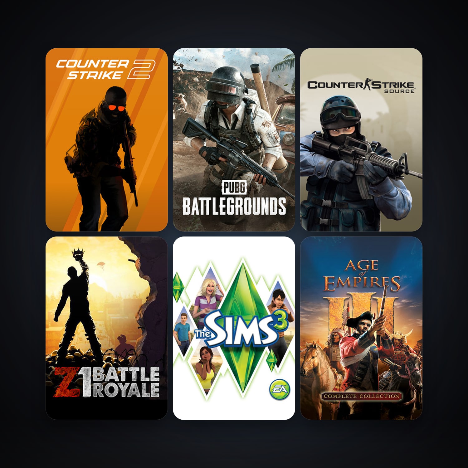 Counter-Strike: Source + Day of Defeat: Source, 17 games, Steam 11, clean — HabibiAccounts