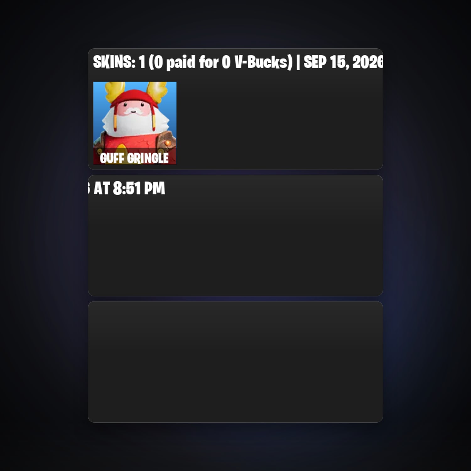 Fortnite locker — 1 skins — lvl 14 — HabibiAccounts