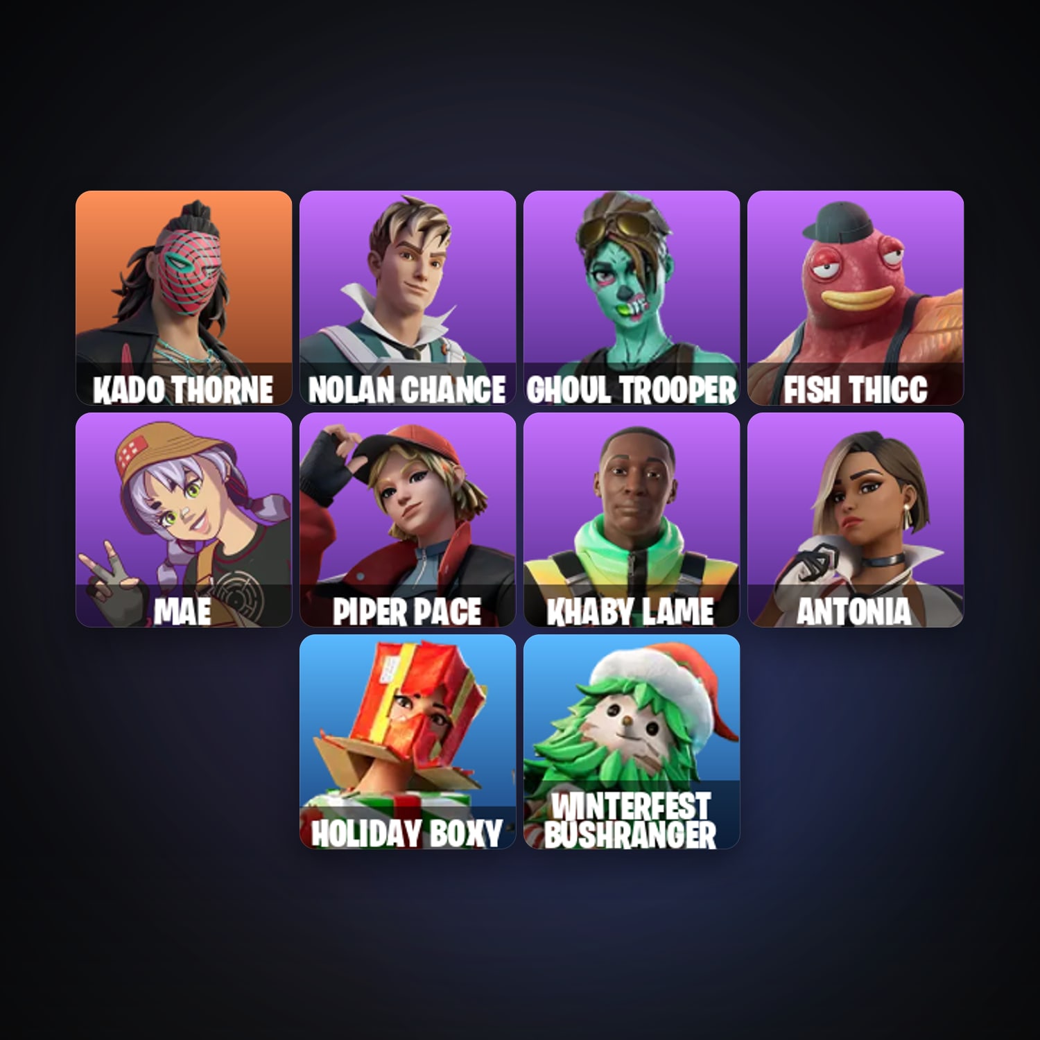 Fortnite | 12 Skins | 50 V-Bucks | Level 158 | 3 Wins — HabibiAccounts