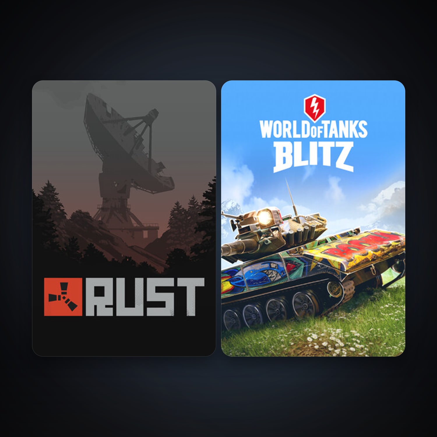 Rust + World of Tanks Blitz, 6 games, clean — HabibiAccounts