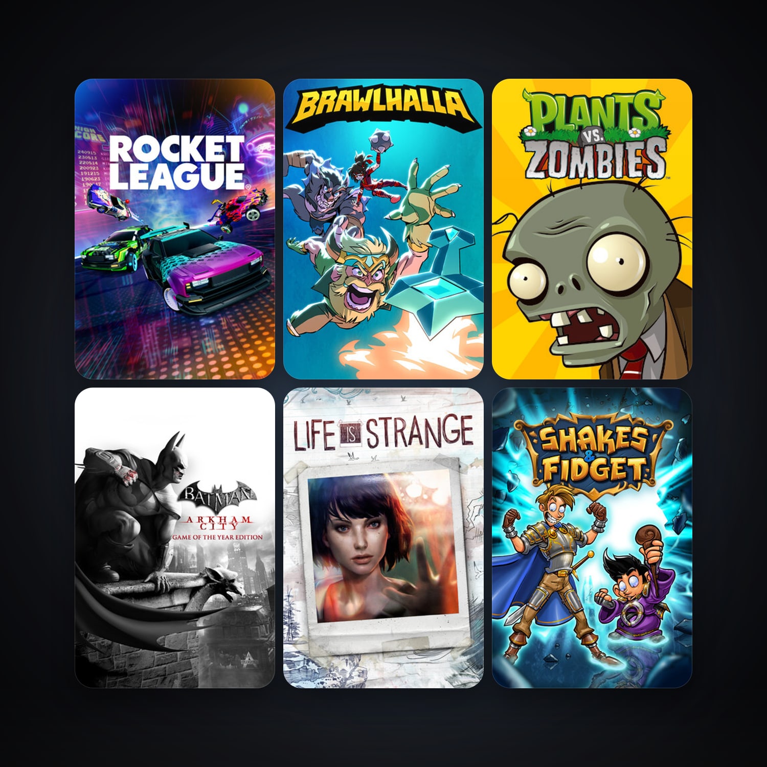 Plants vs. Zombies GOTY Edition + Batman: Arkham City - Game of the Year Edition, 30 games, clean — HabibiAccounts