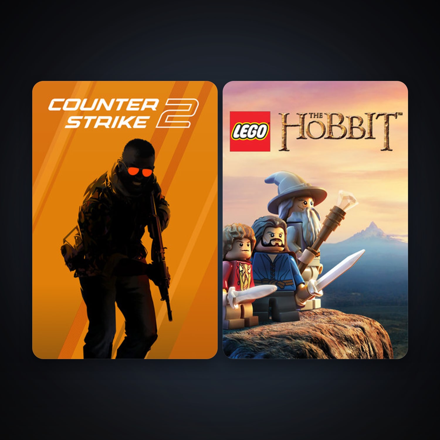CS2 Prime + LEGO The Hobbit, 3 games, clean — HabibiAccounts